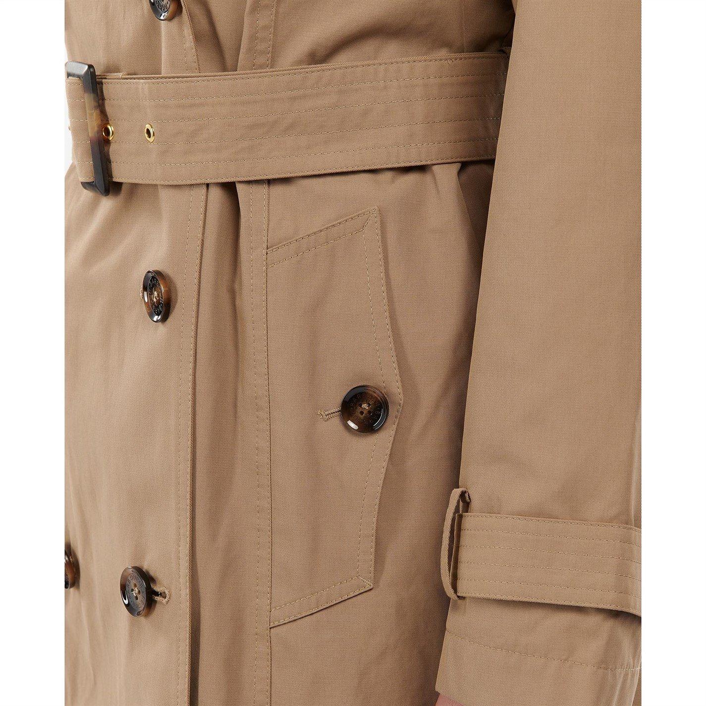 Camel 2 - Barbour - Women's Beal Water Resistant Cotton Slim Fit Trench Coat - 4