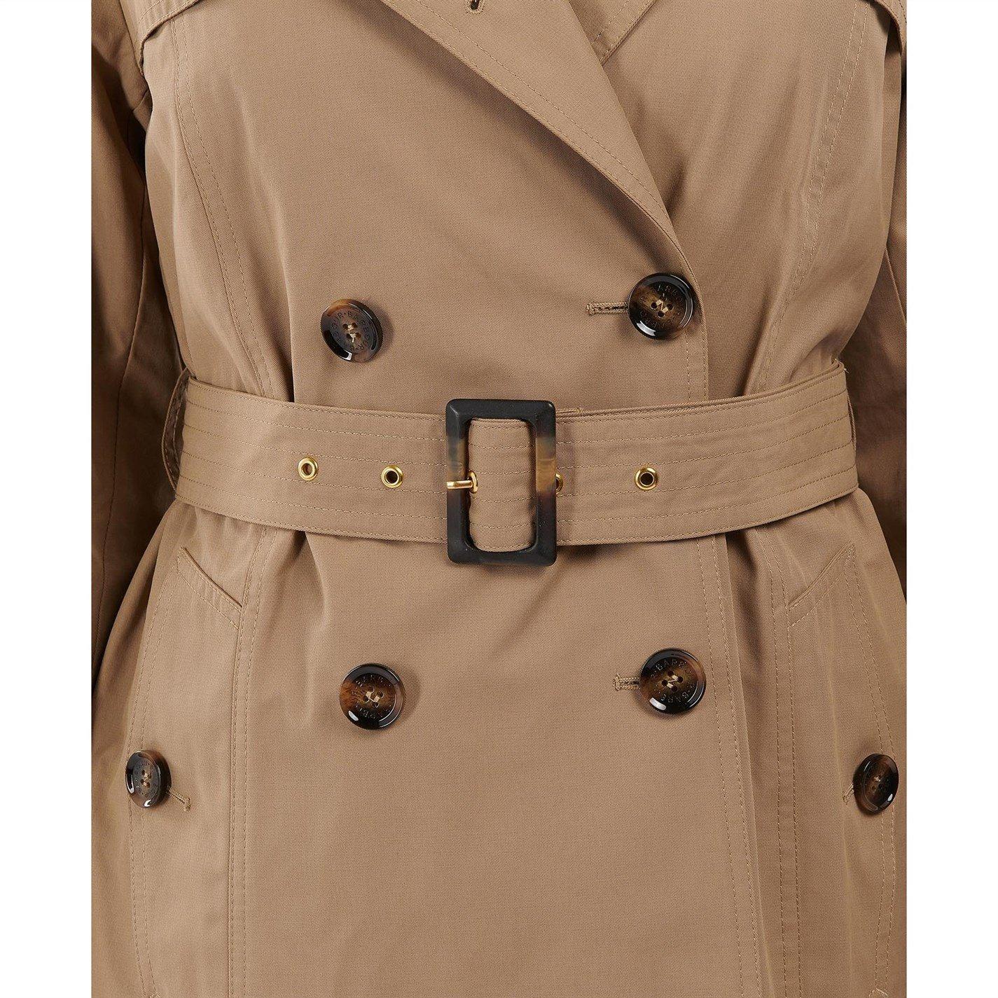 Camel 2 - Barbour - Women's Beal Water Resistant Cotton Slim Fit Trench Coat - 5