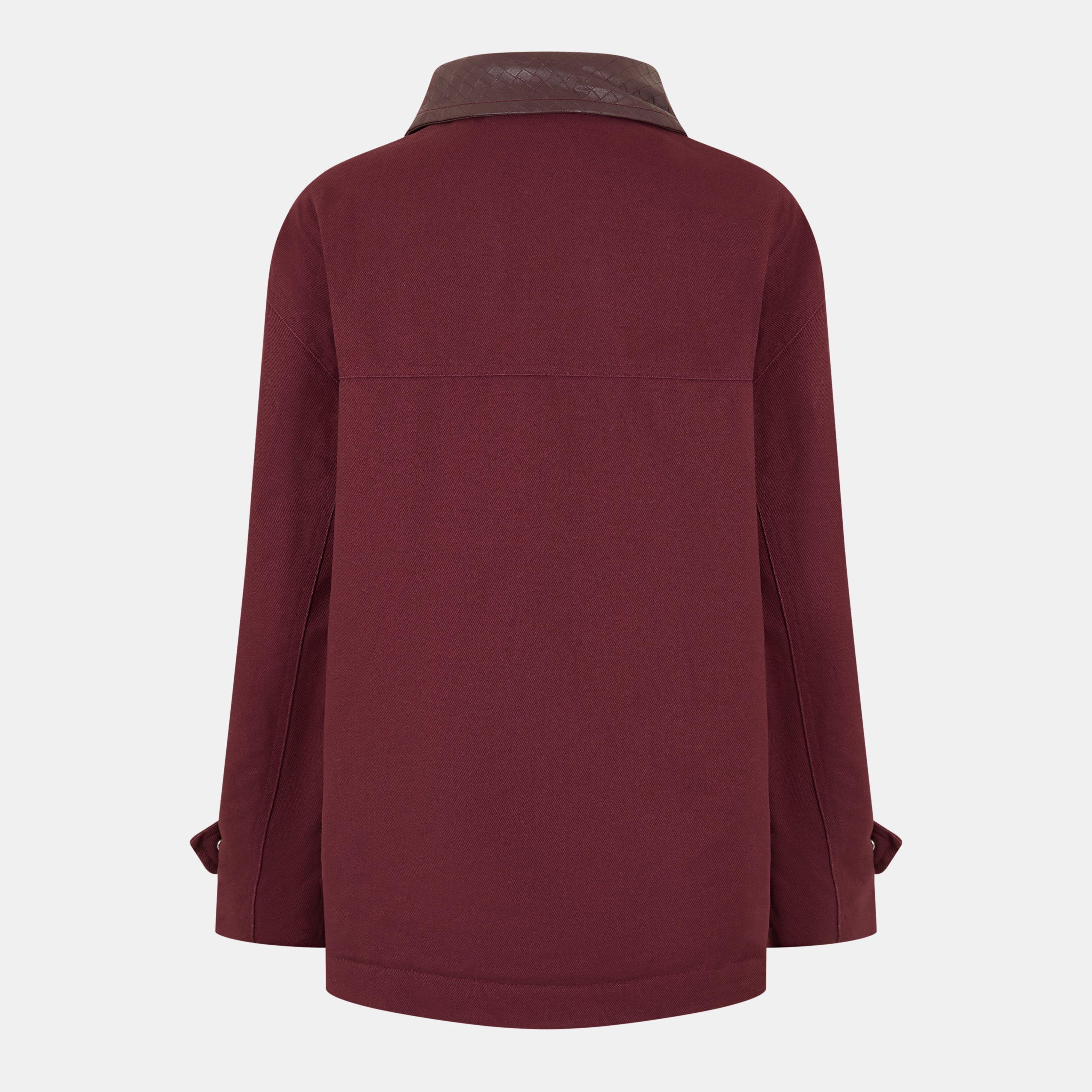 Burgundy - 4th and Reckless - Women's Sutton Structured Tailored Fit Barn Jacket - 2