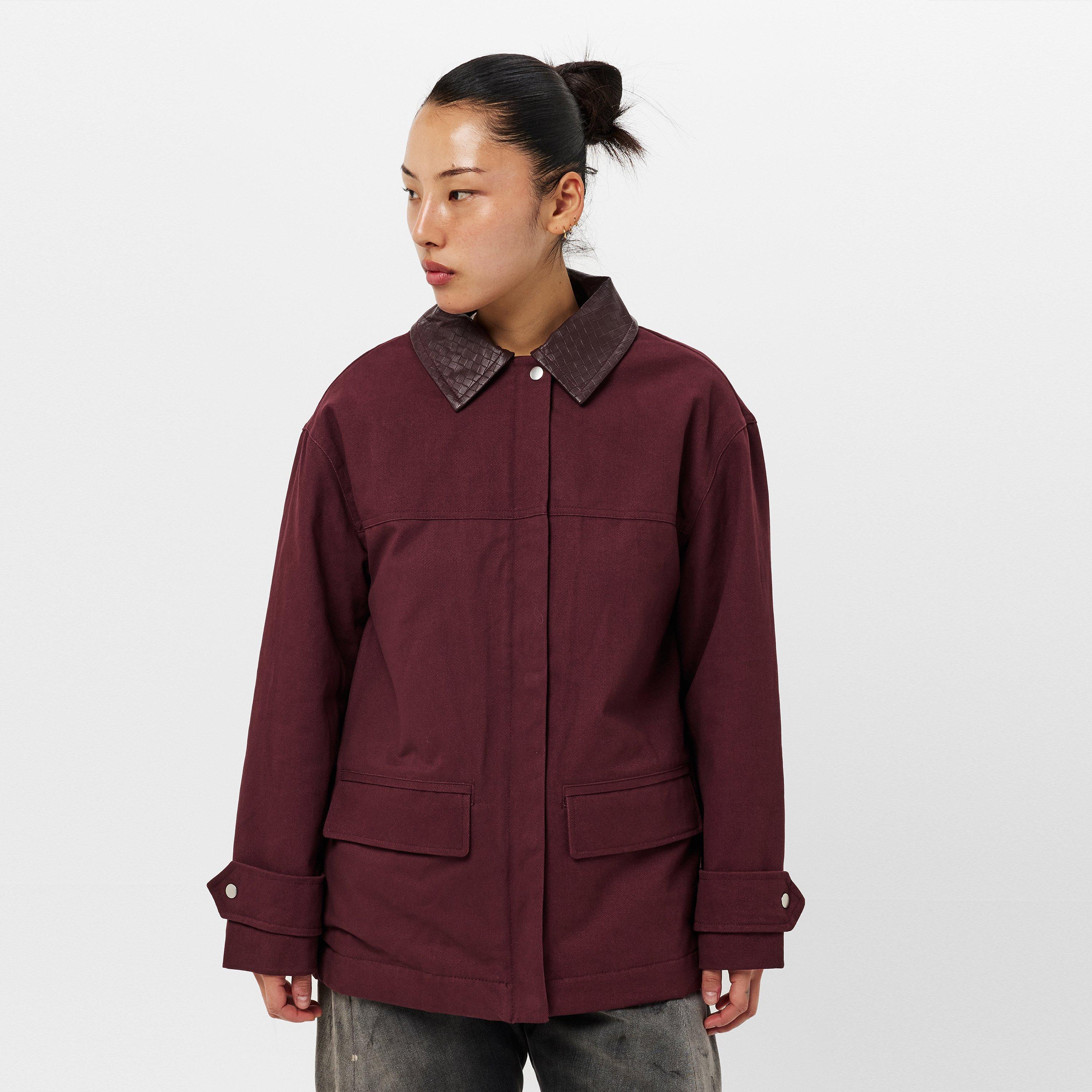 Burgundy - 4th and Reckless - Women's Sutton Structured Tailored Fit Barn Jacket - 3