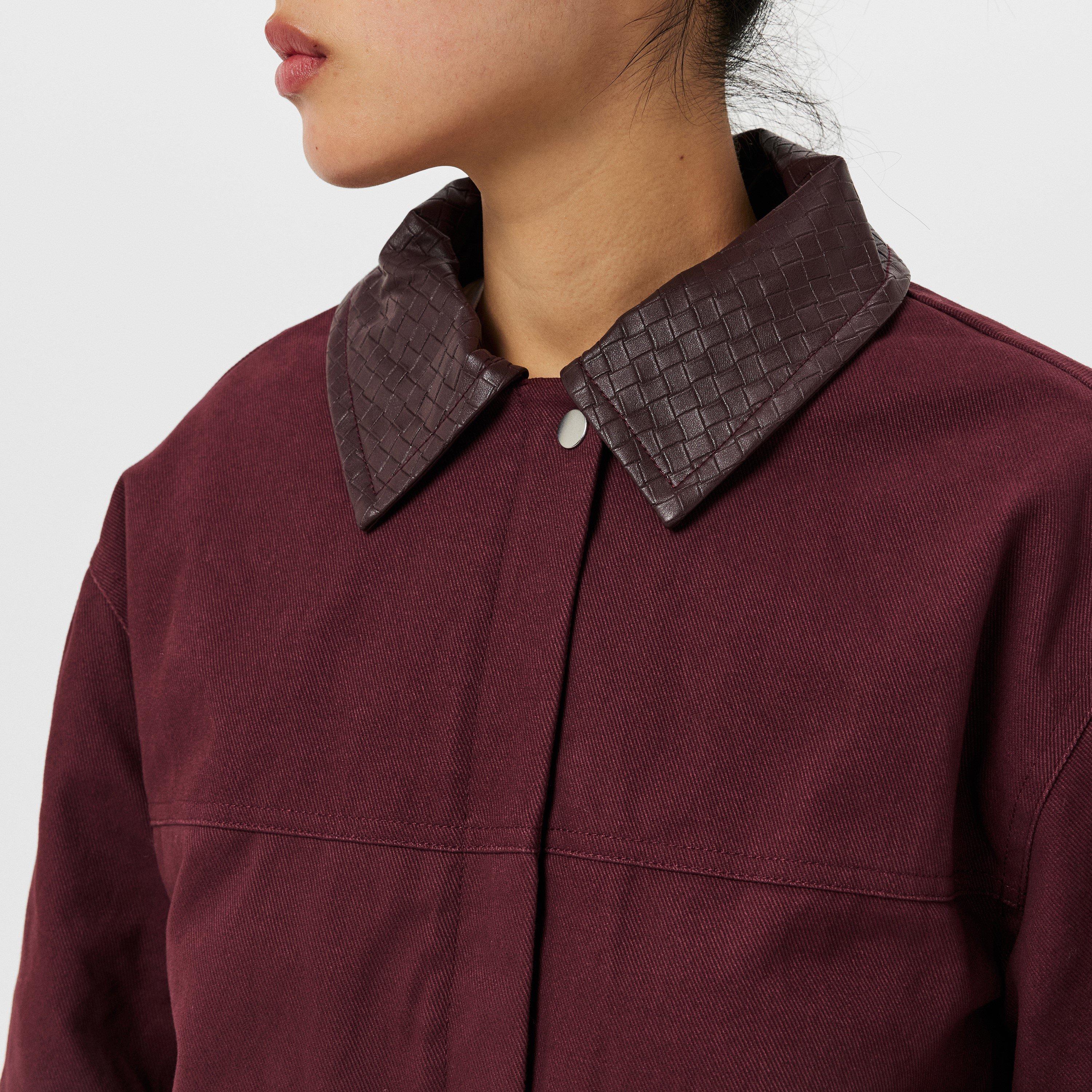 Burgundy - 4th and Reckless - Women's Sutton Structured Tailored Fit Barn Jacket - 5