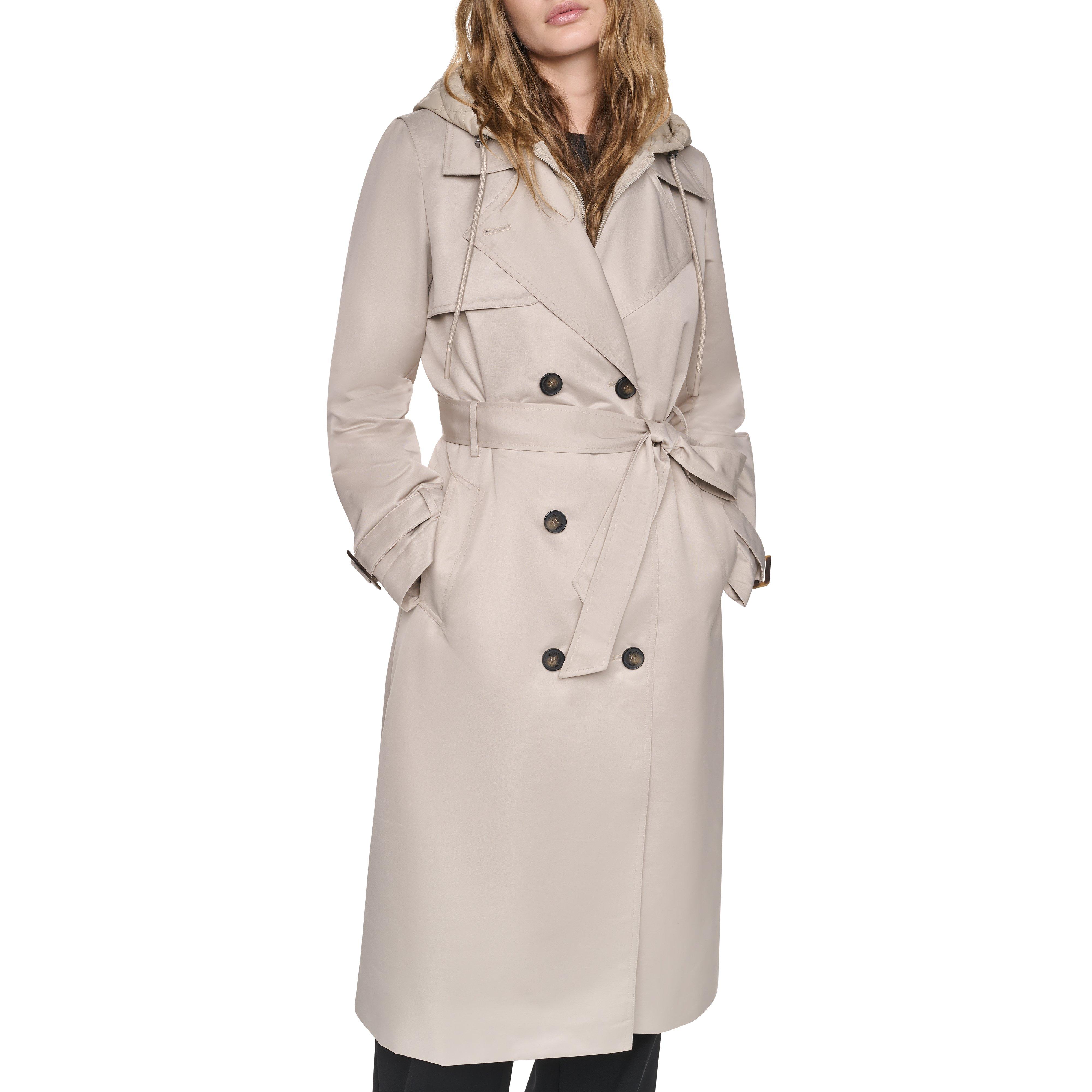 Birch - DKNY - Women's X66 DKNY Outerwear Quilted Trench Coat - 3