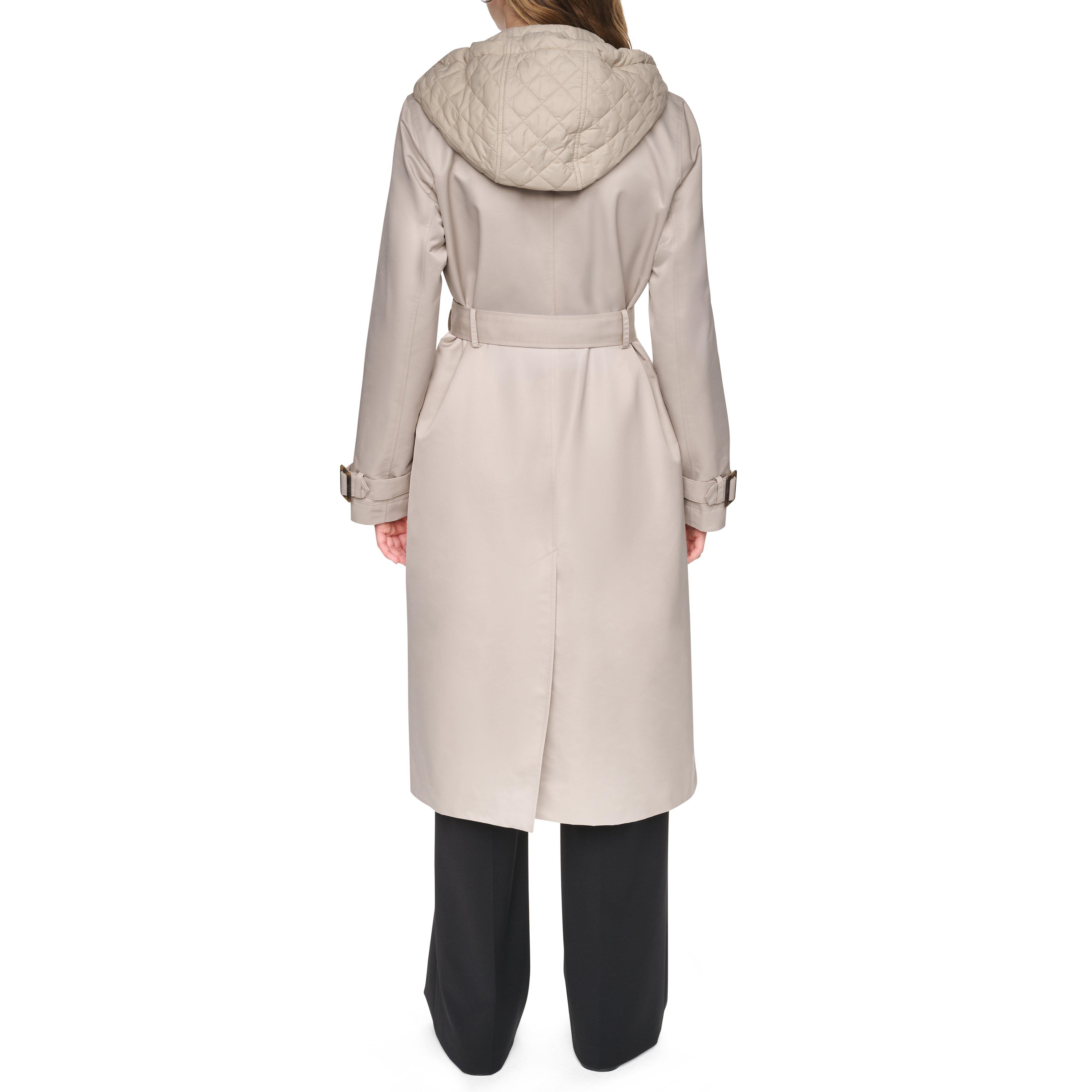 Birch - DKNY - Women's X66 DKNY Outerwear Quilted Trench Coat - 4