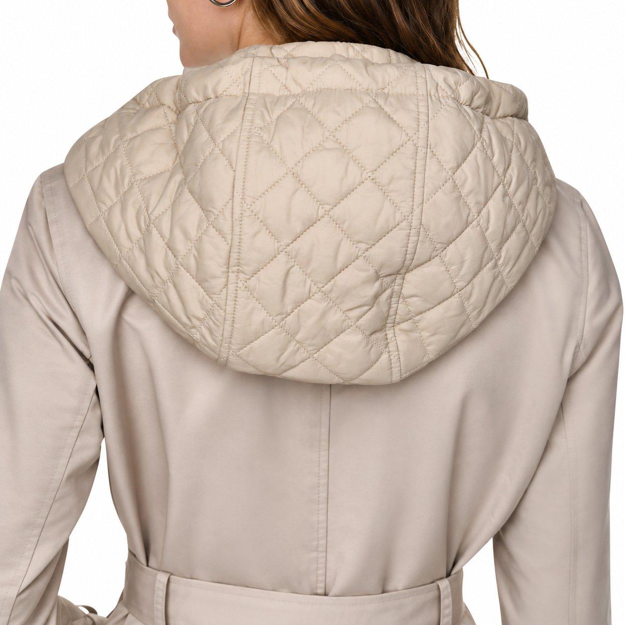 Birch - DKNY - Women's X66 DKNY Outerwear Quilted Trench Coat - 5