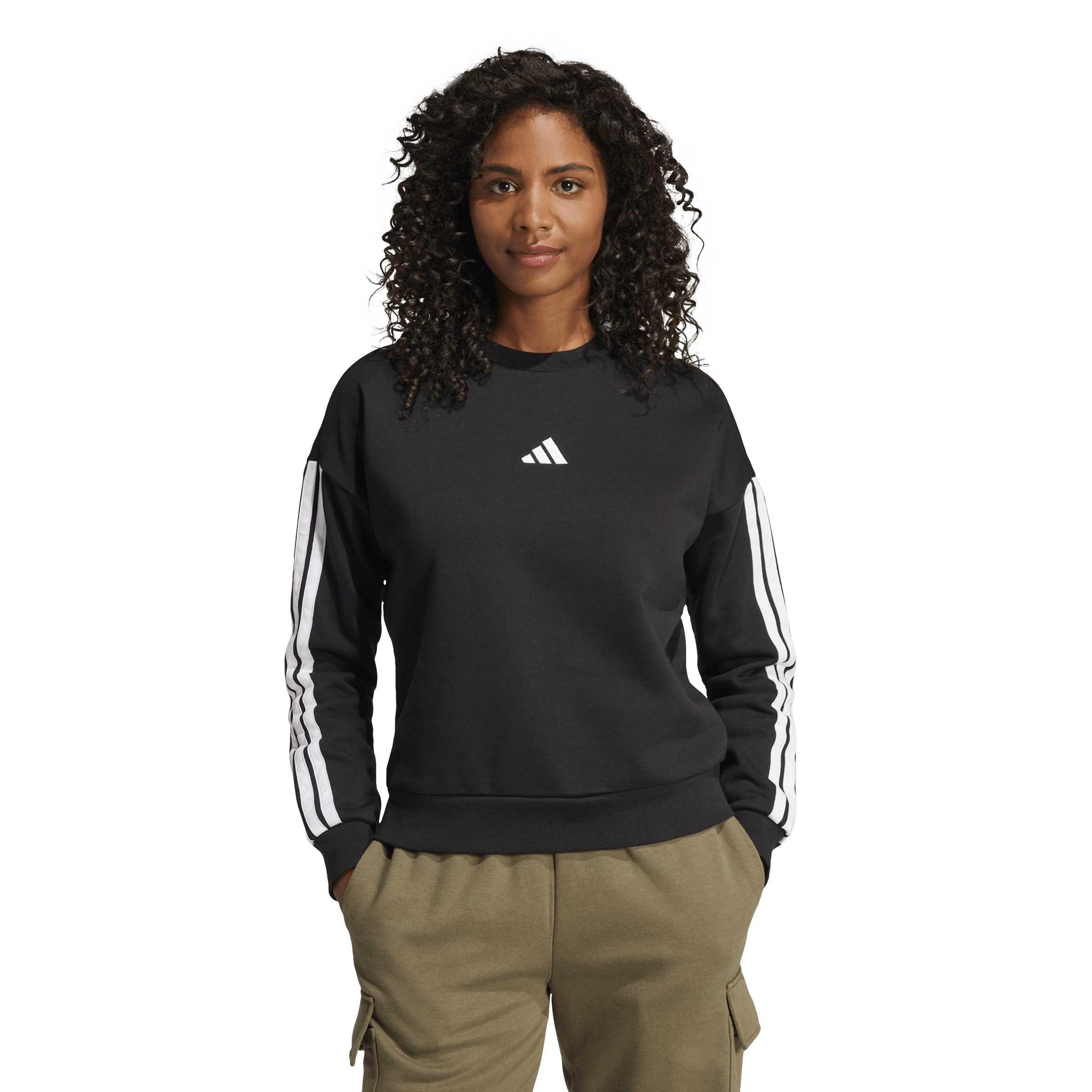 Schwarz - adidas - Essentials Studio Lounge 3-Stripes Sweatshirt Womens - 2