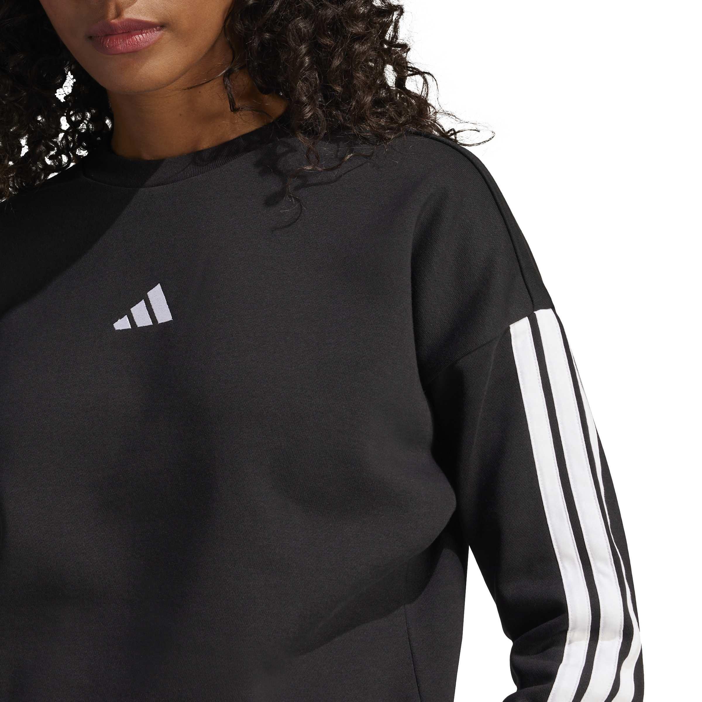 Schwarz - adidas - Essentials Studio Lounge 3-Stripes Sweatshirt Womens - 4
