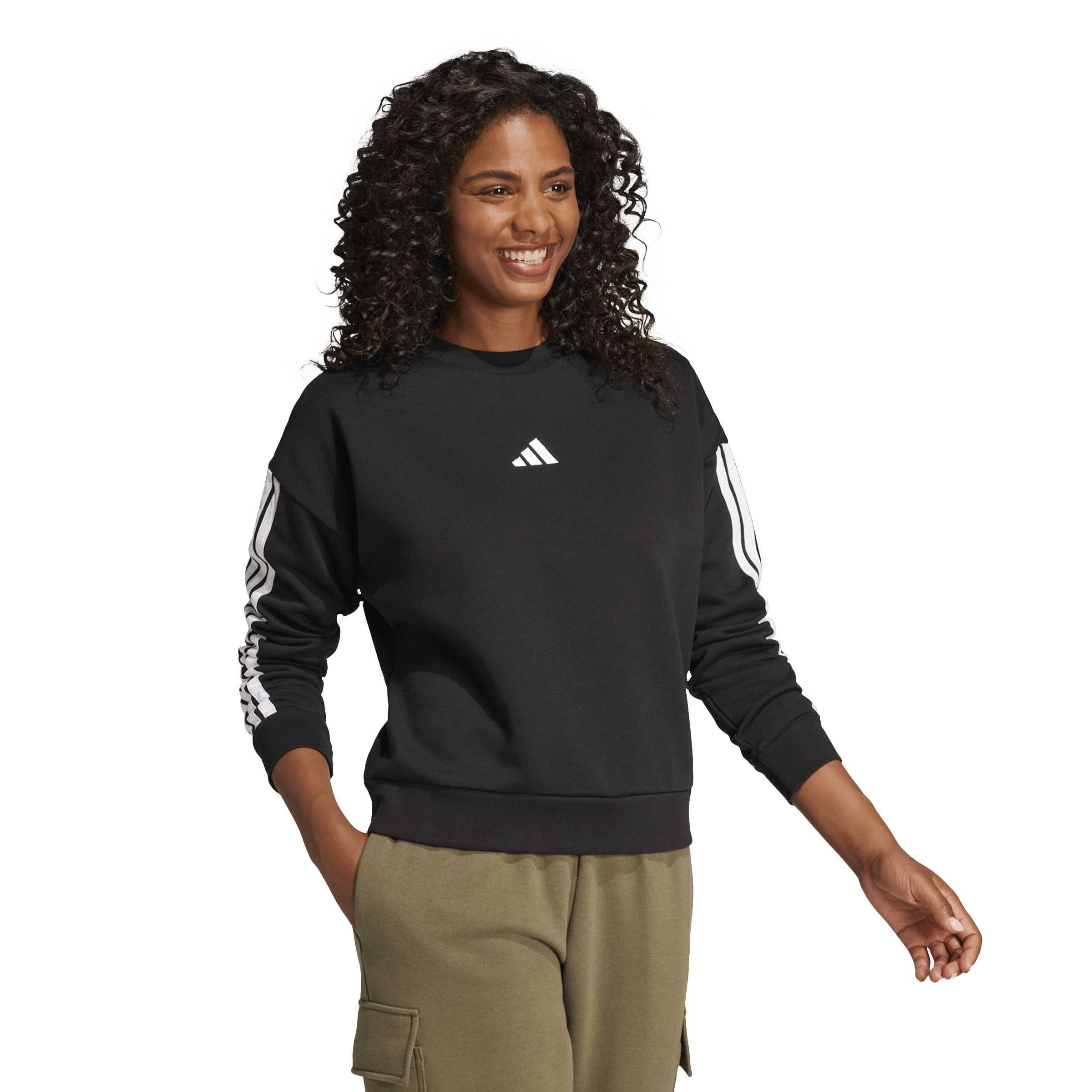 Schwarz - adidas - Essentials Studio Lounge 3-Stripes Sweatshirt Womens - 6