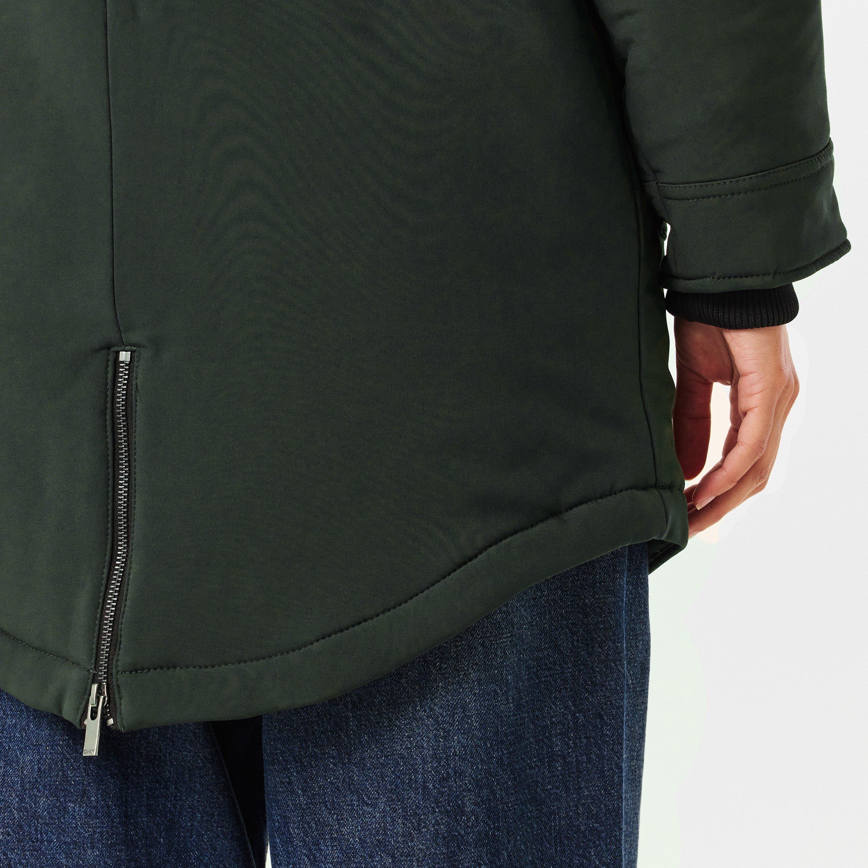 Peat - Only - Hooded Long Weather-Resistant Parka - 5