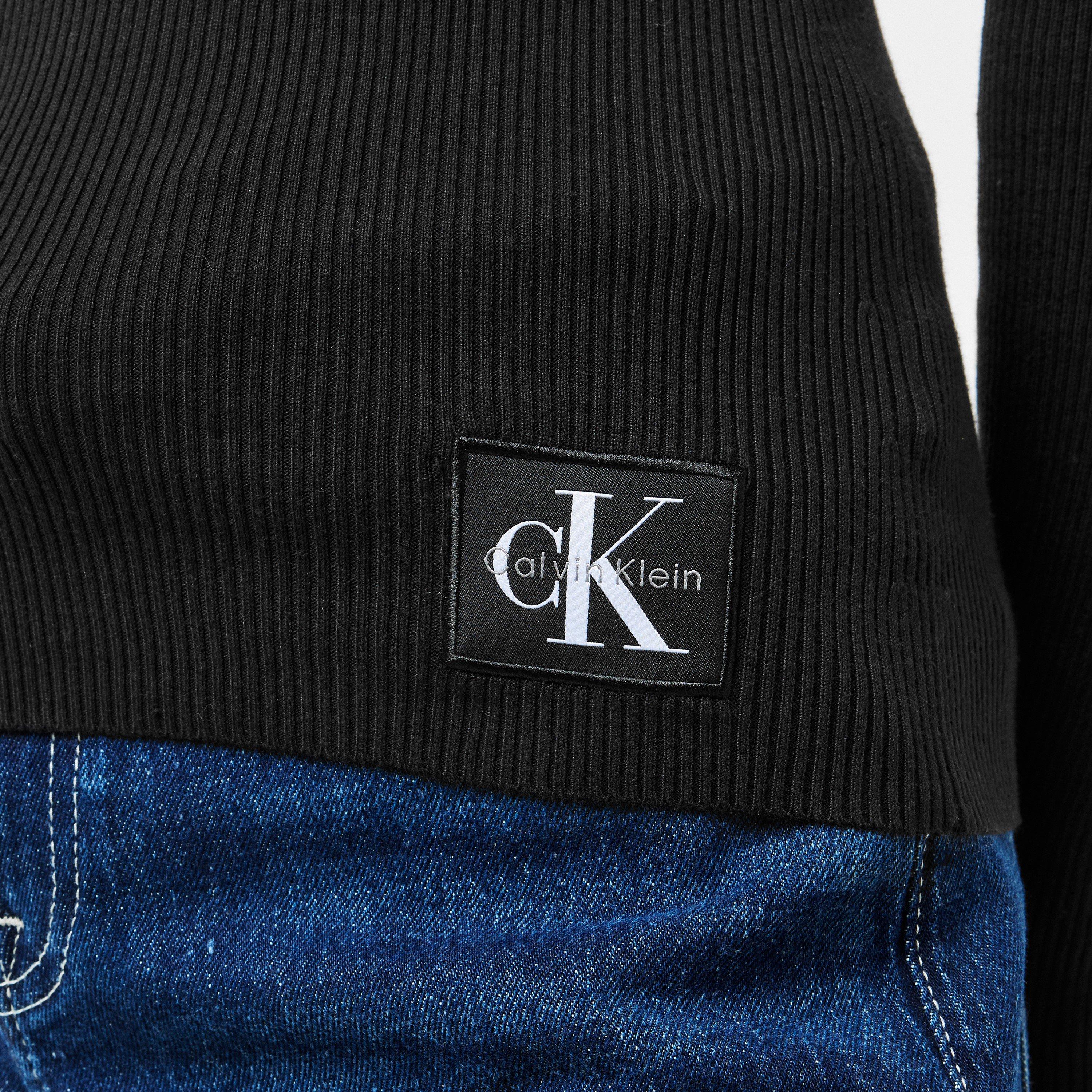 Black - Calvin Klein Jeans - Women's Roll Neck Knitted Top - 5