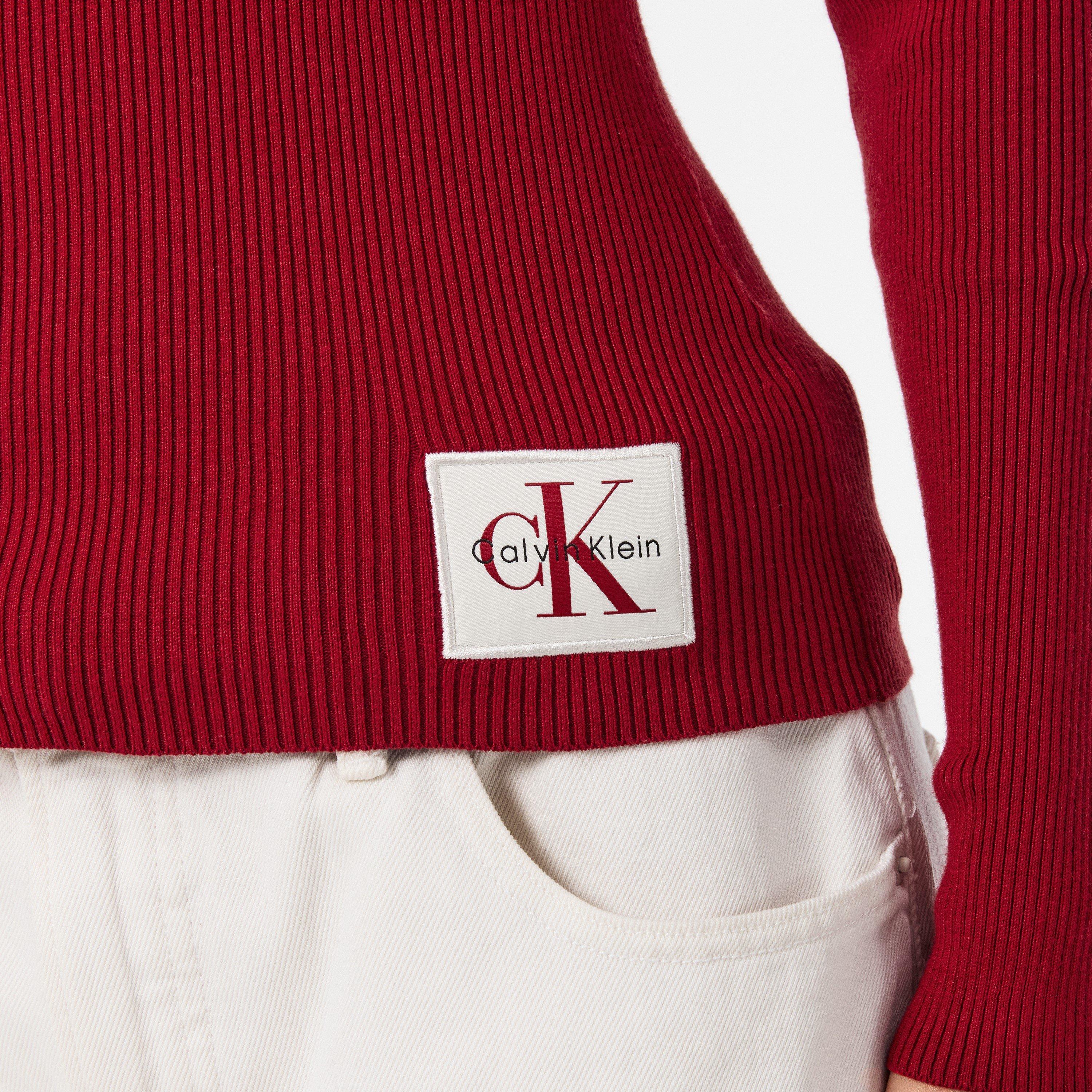 Winery - Calvin Klein Jeans - Women's Roll Neck Knitted Top - 5
