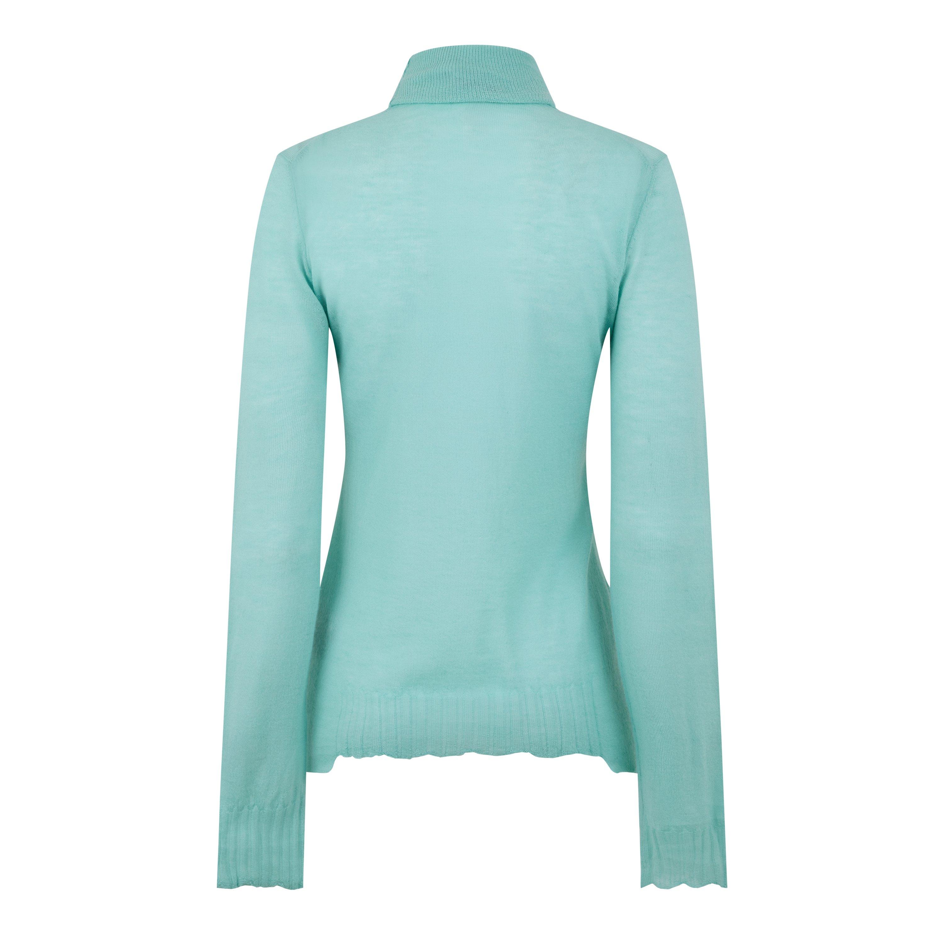 Mint - Bottega Veneta - Women's Crew Neck Knitwear Sweatshirt - 2