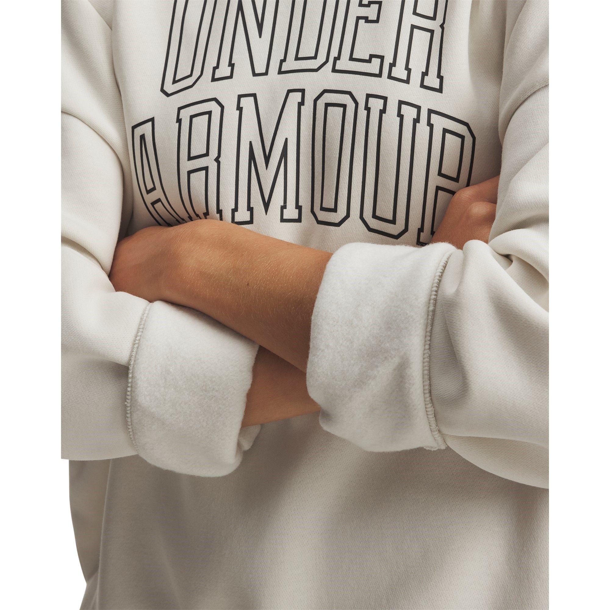 Summit White - Under Armour - Women's Rival Fleece Crew Sweatshirt - 3
