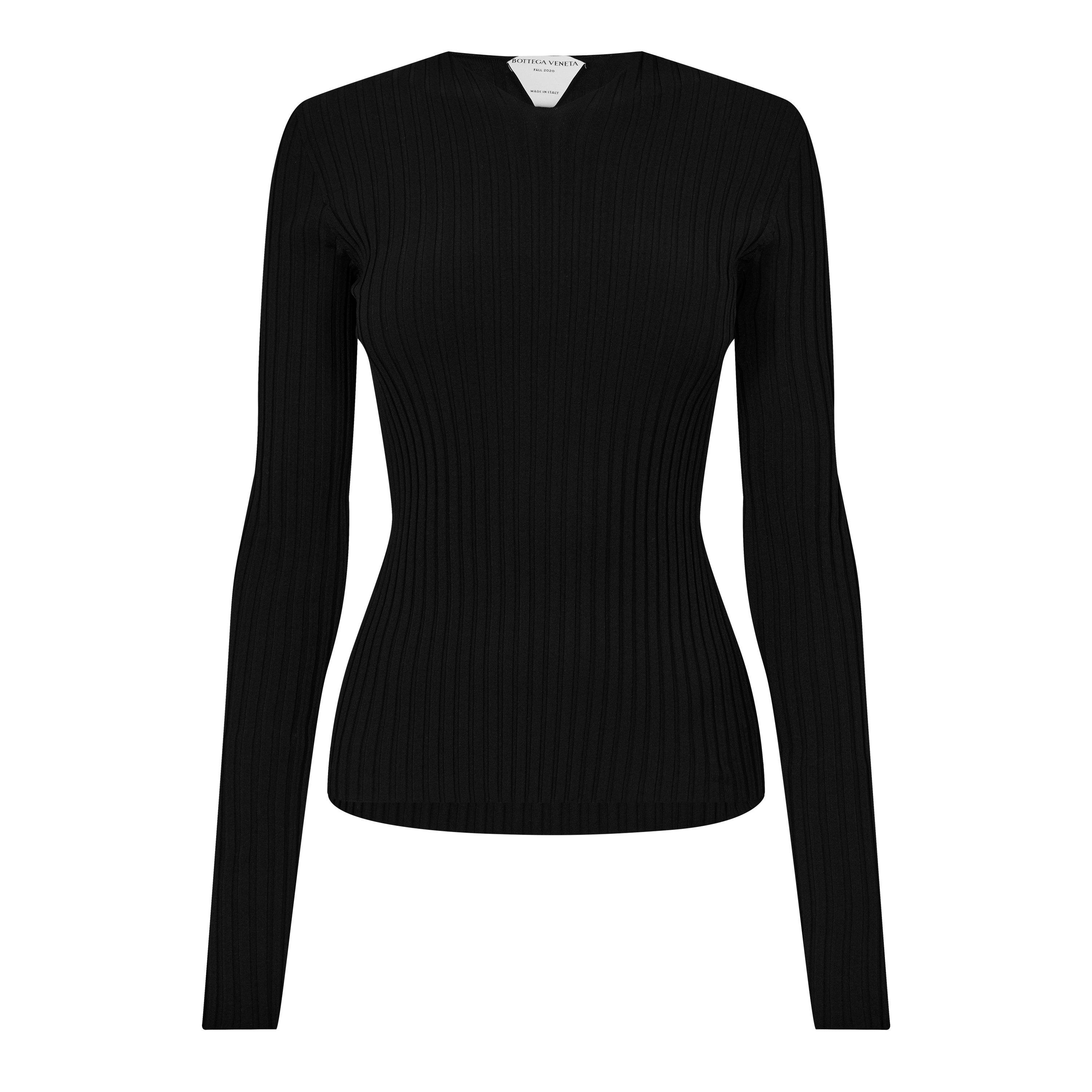 Black - Bottega Veneta - Women's Crew Sweater - 1