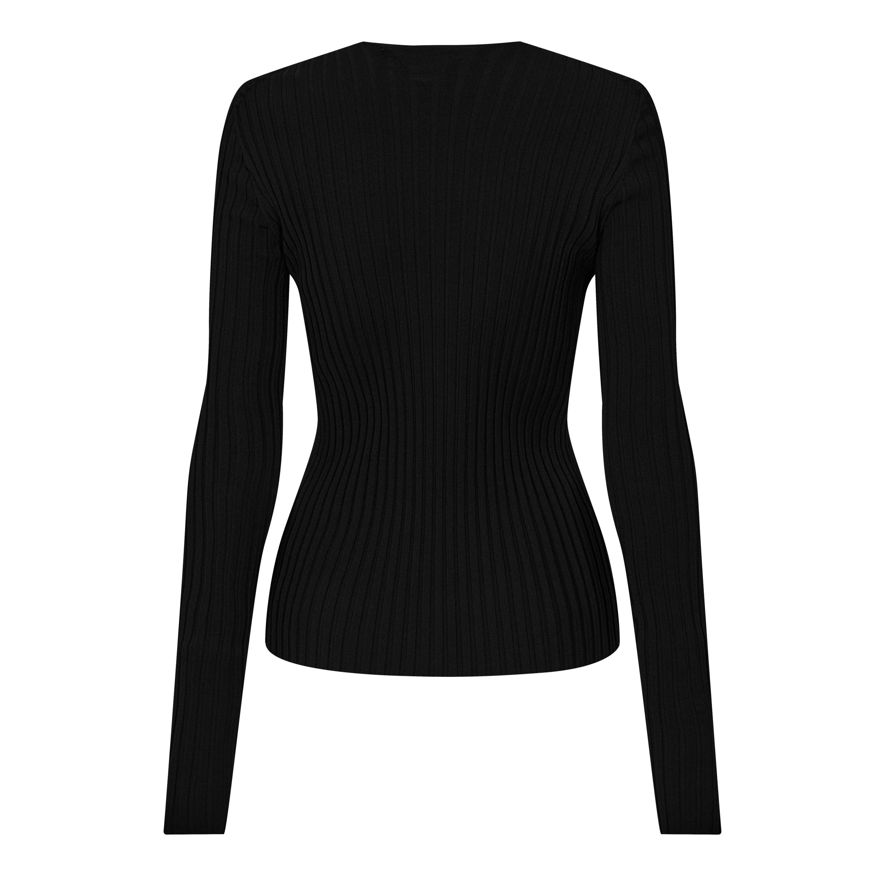 Black - Bottega Veneta - Women's Crew Sweater - 2