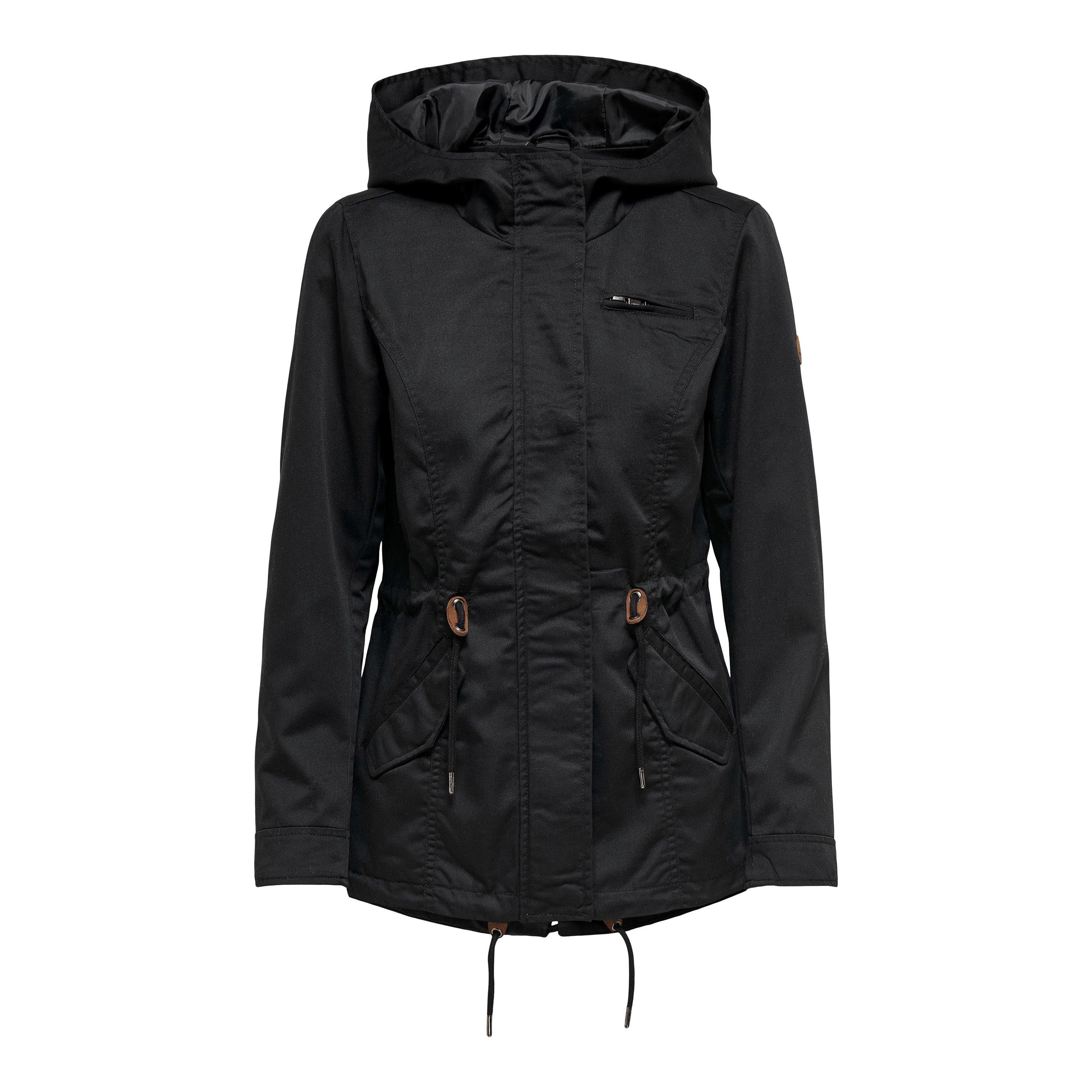 Black - Only - Women's Hooded Winter Parka - 1