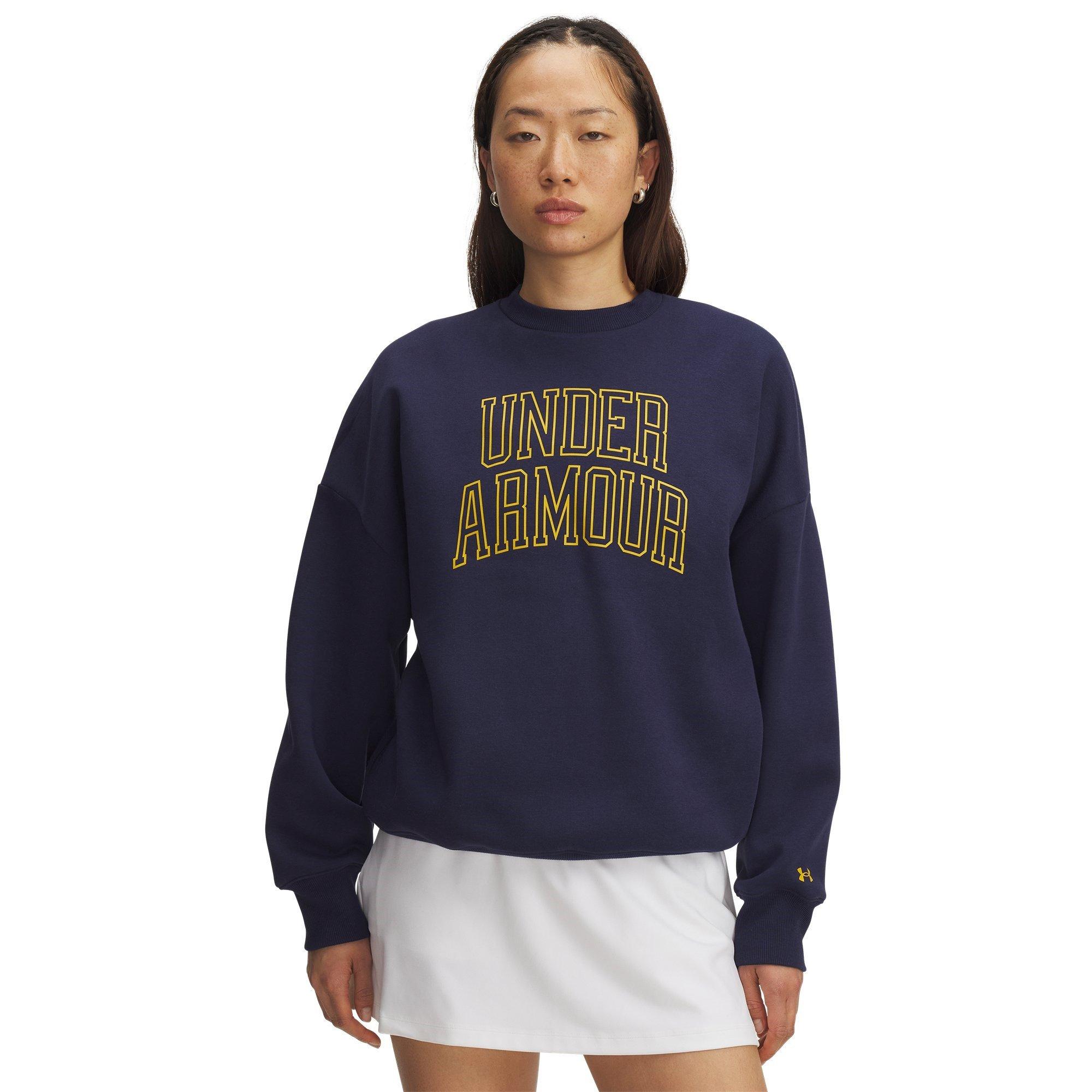 Navy/Gold - Under Armour - Women's Varsity Crew Sweatshirt - 1