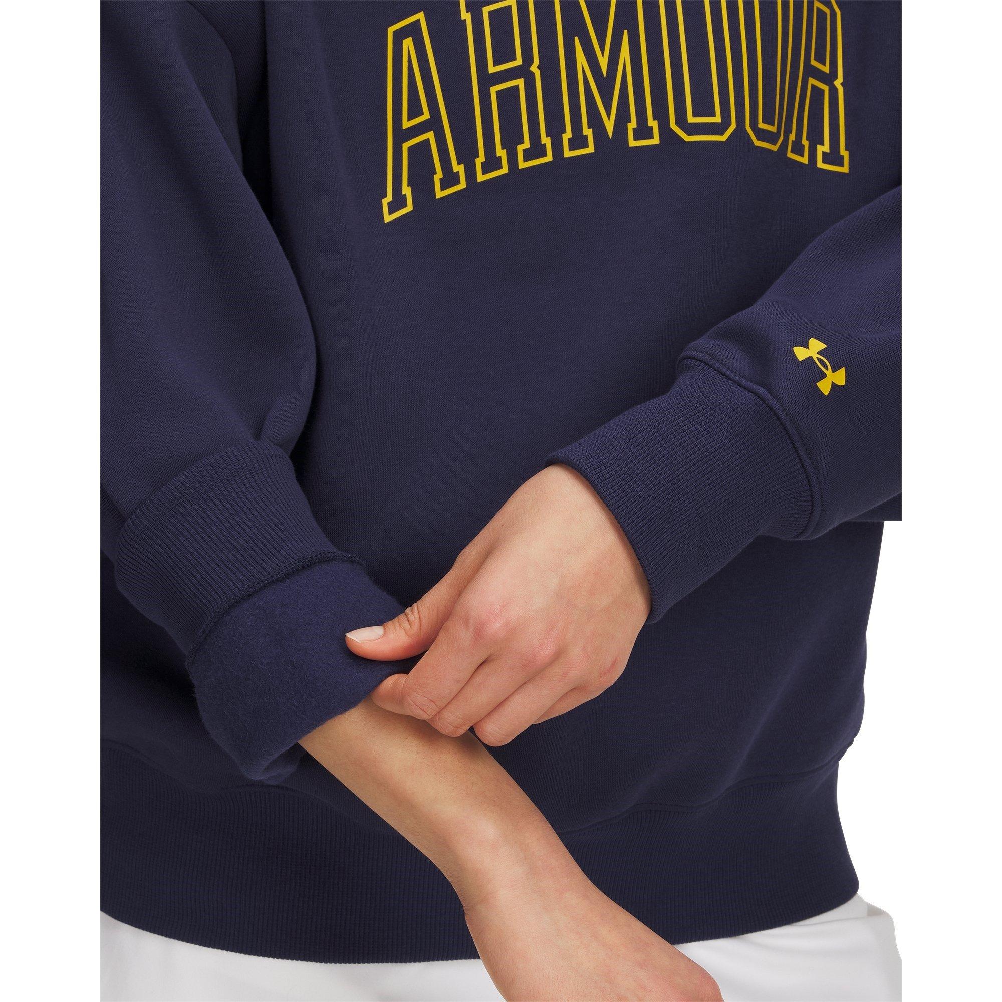 Marineblå/Guld - Under Armour - Varsity Crew Sweatshirt - 3