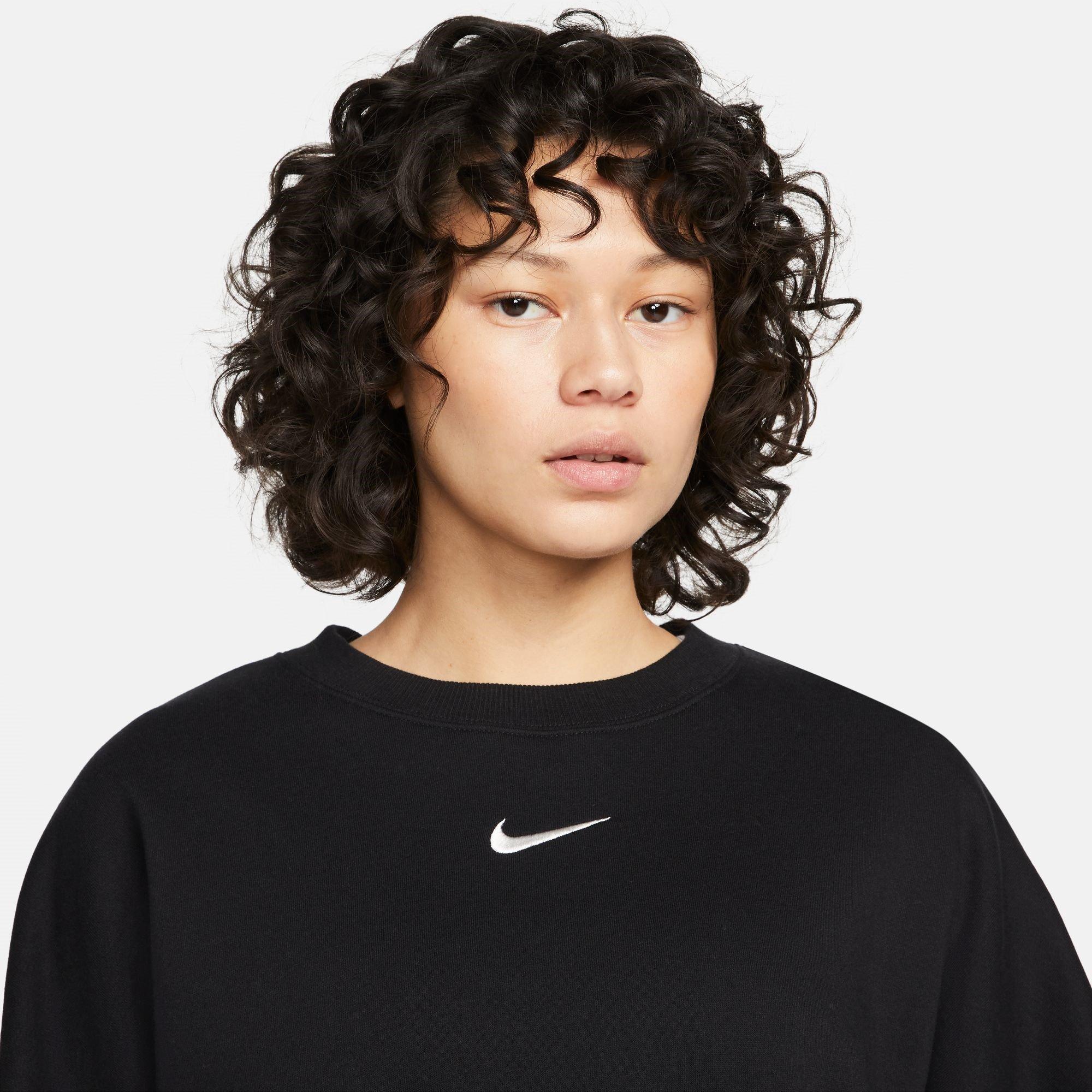 Negro - Nike - Sportswear Phoenix Fleece Women's Over-Oversized Crewneck Sweatshirt - 3
