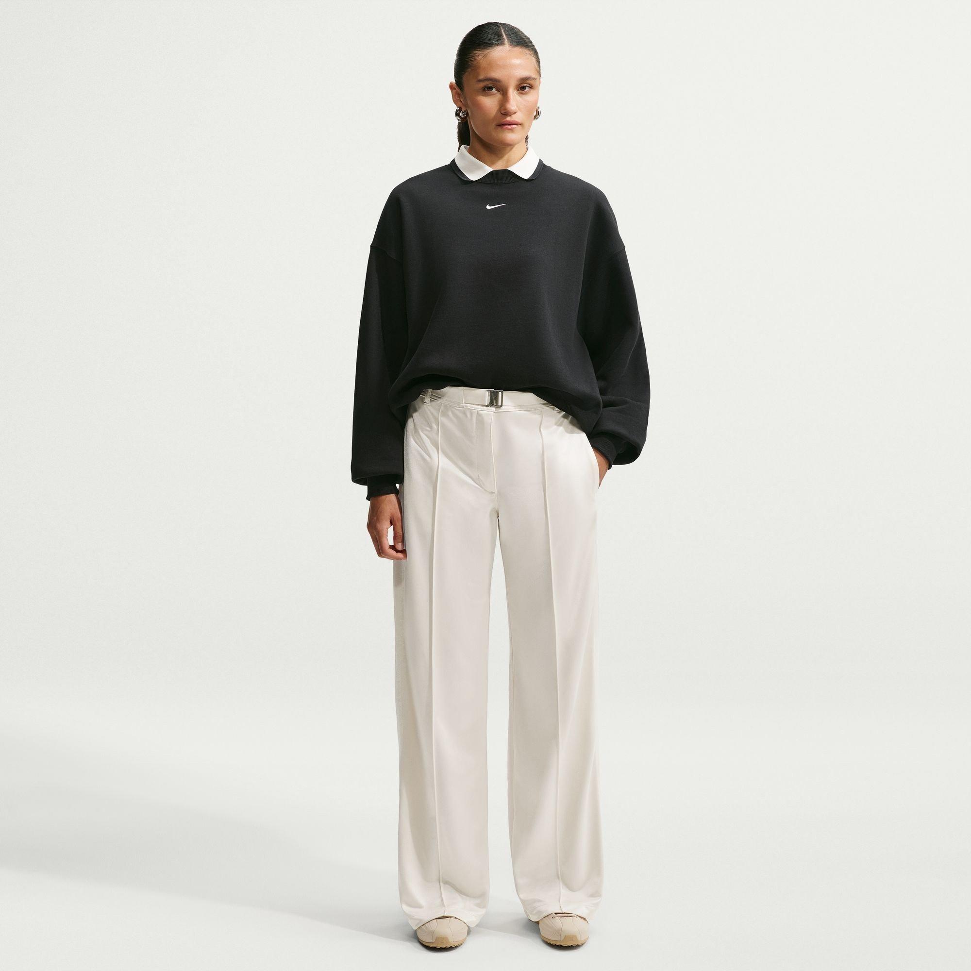 Preto - Nike - Sportswear Phoenix Fleece Women's Over-Oversized Crewneck Sweatshirt - 4