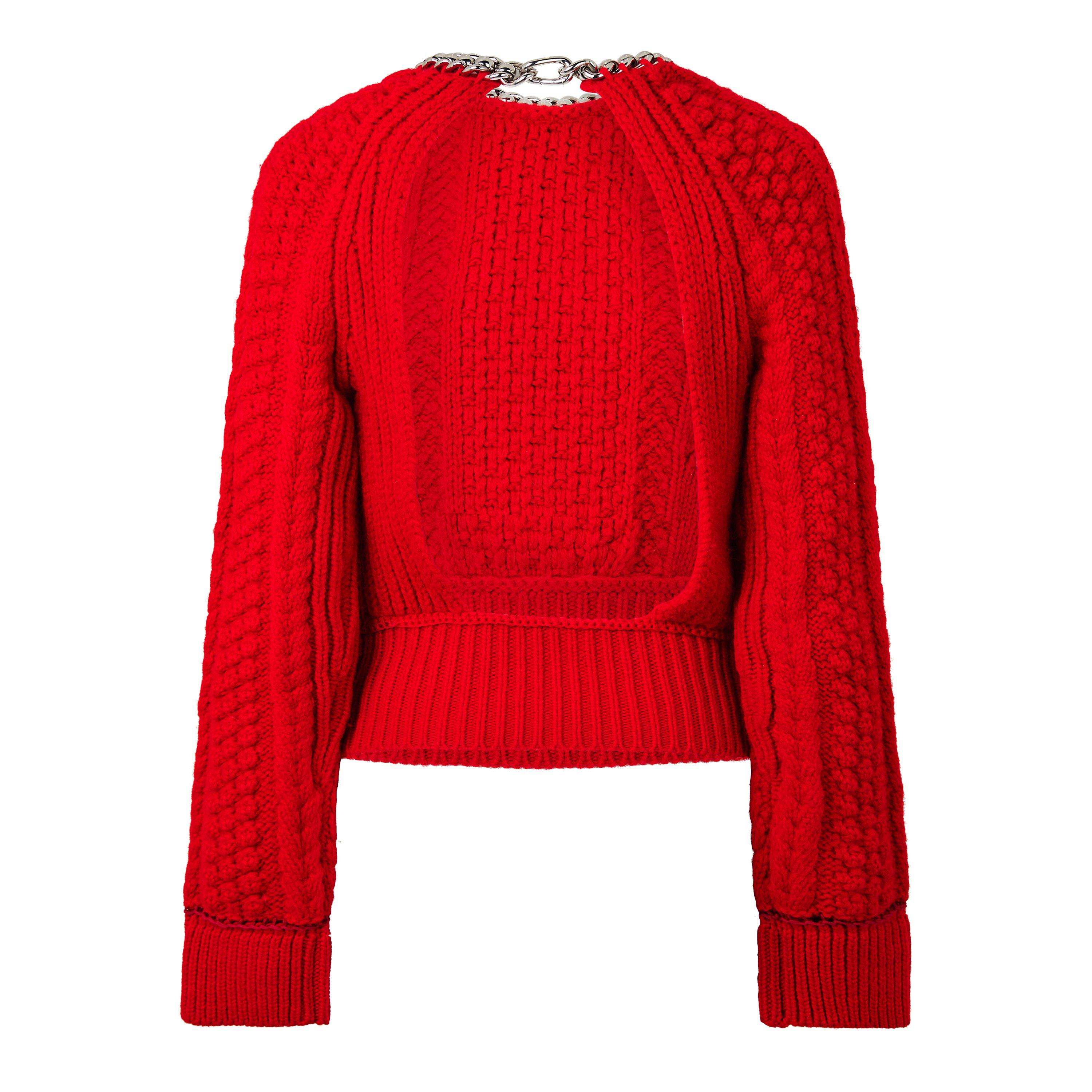 Red - Bottega Veneta - Women's Crew Sweatshirt - 2