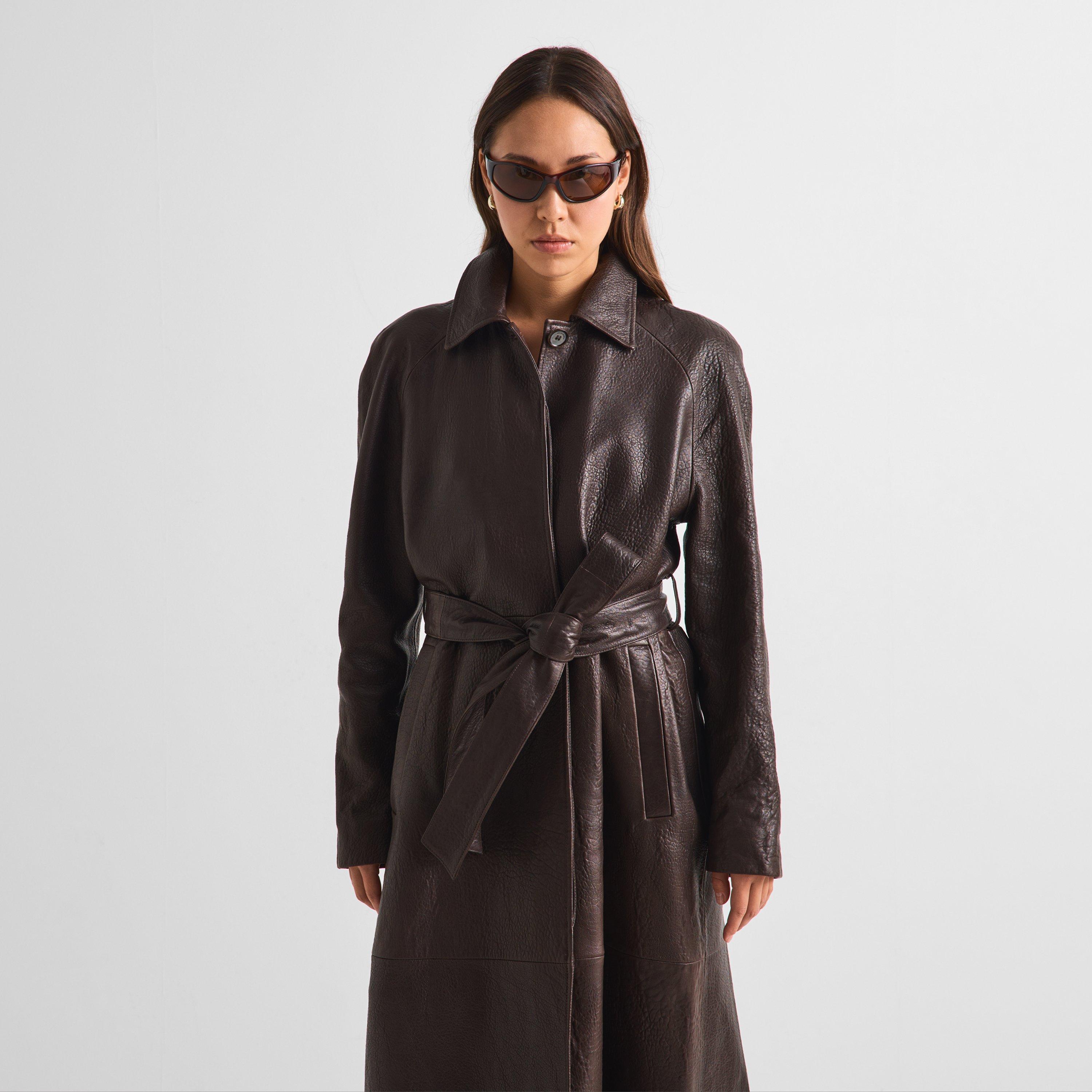 Dark Brown - Magda Butrym - Magda Coat 16 Ld63 - 3