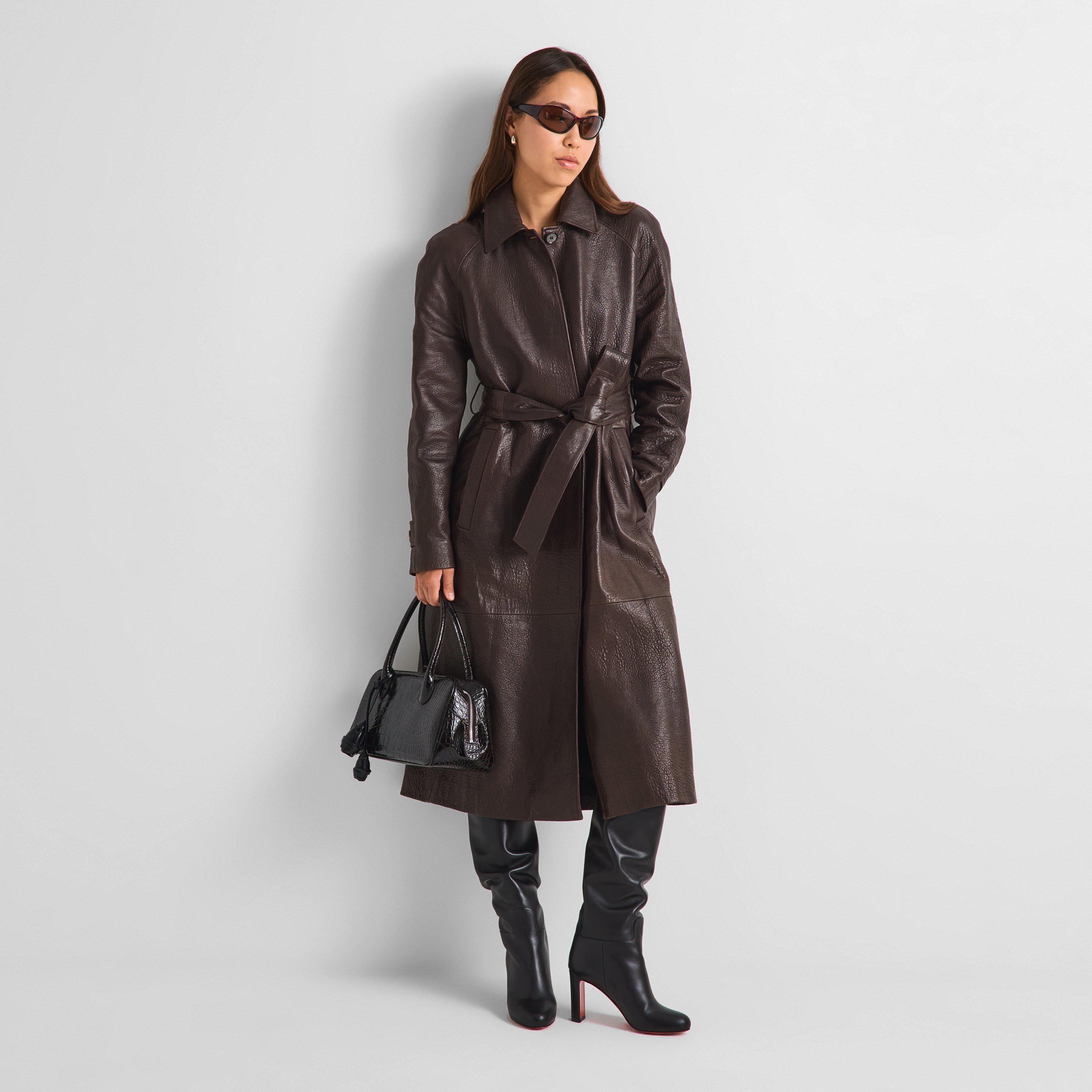 Dark Brown - Magda Butrym - Magda Coat 16 Ld63 - 6