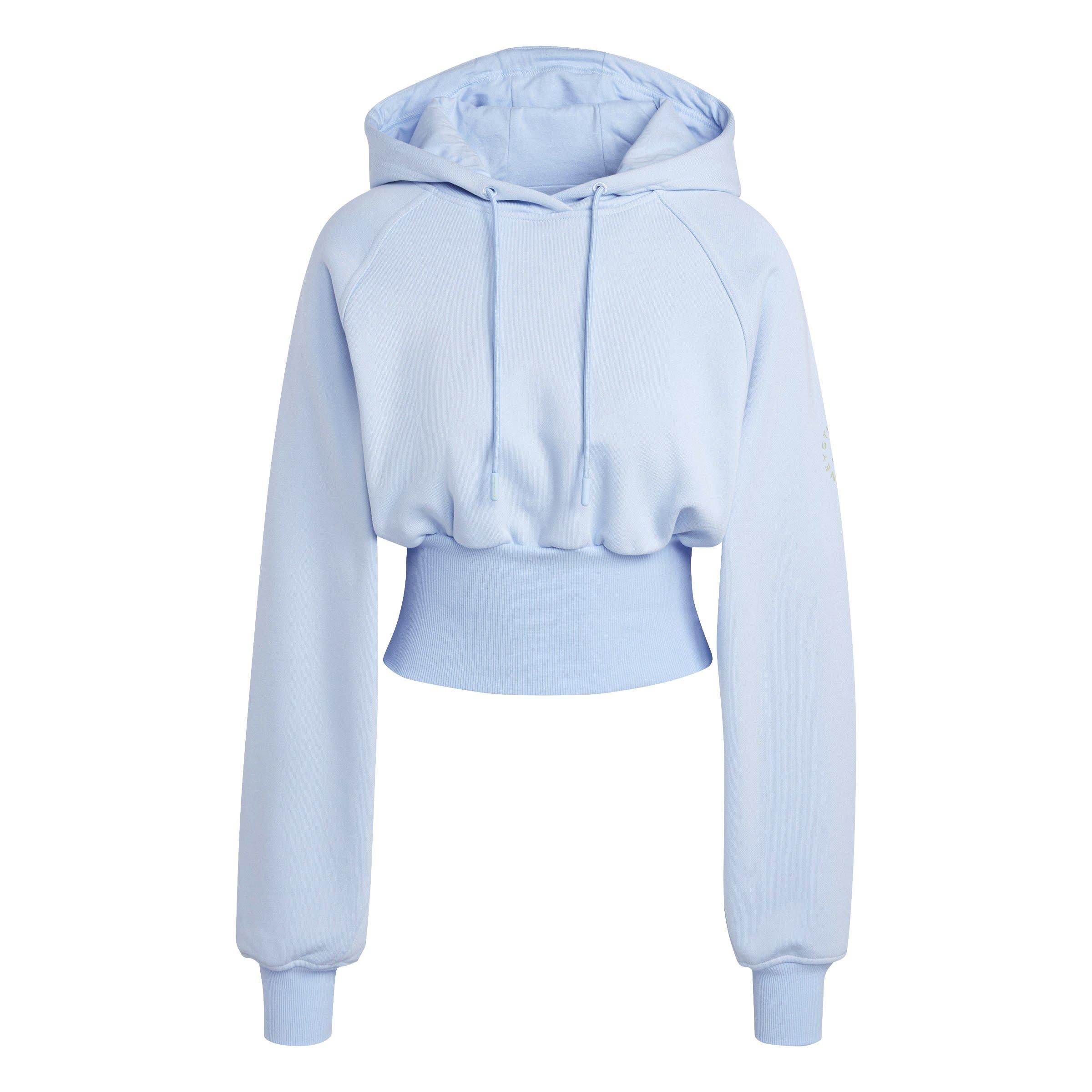 glow blue - adidas by Stella McCartney - Cropped Hoodie - 6