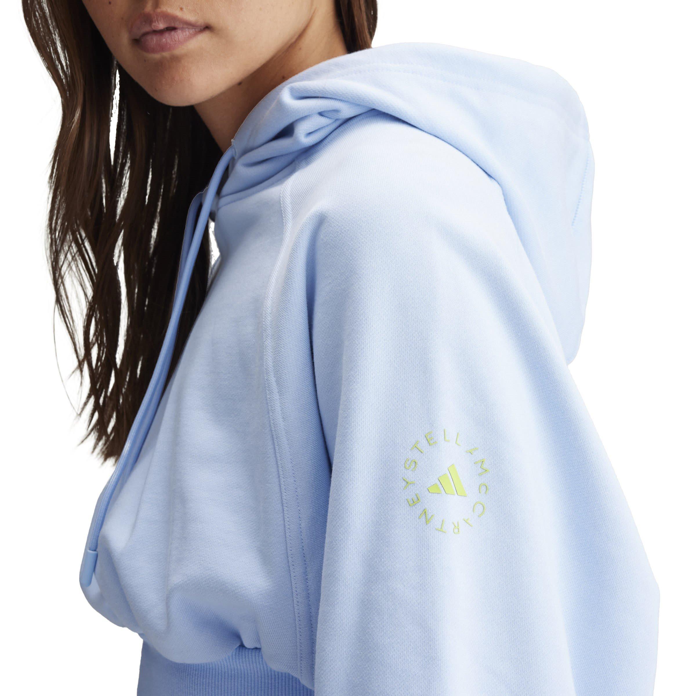 glow blue - adidas by Stella McCartney - Cropped Hoodie - 5