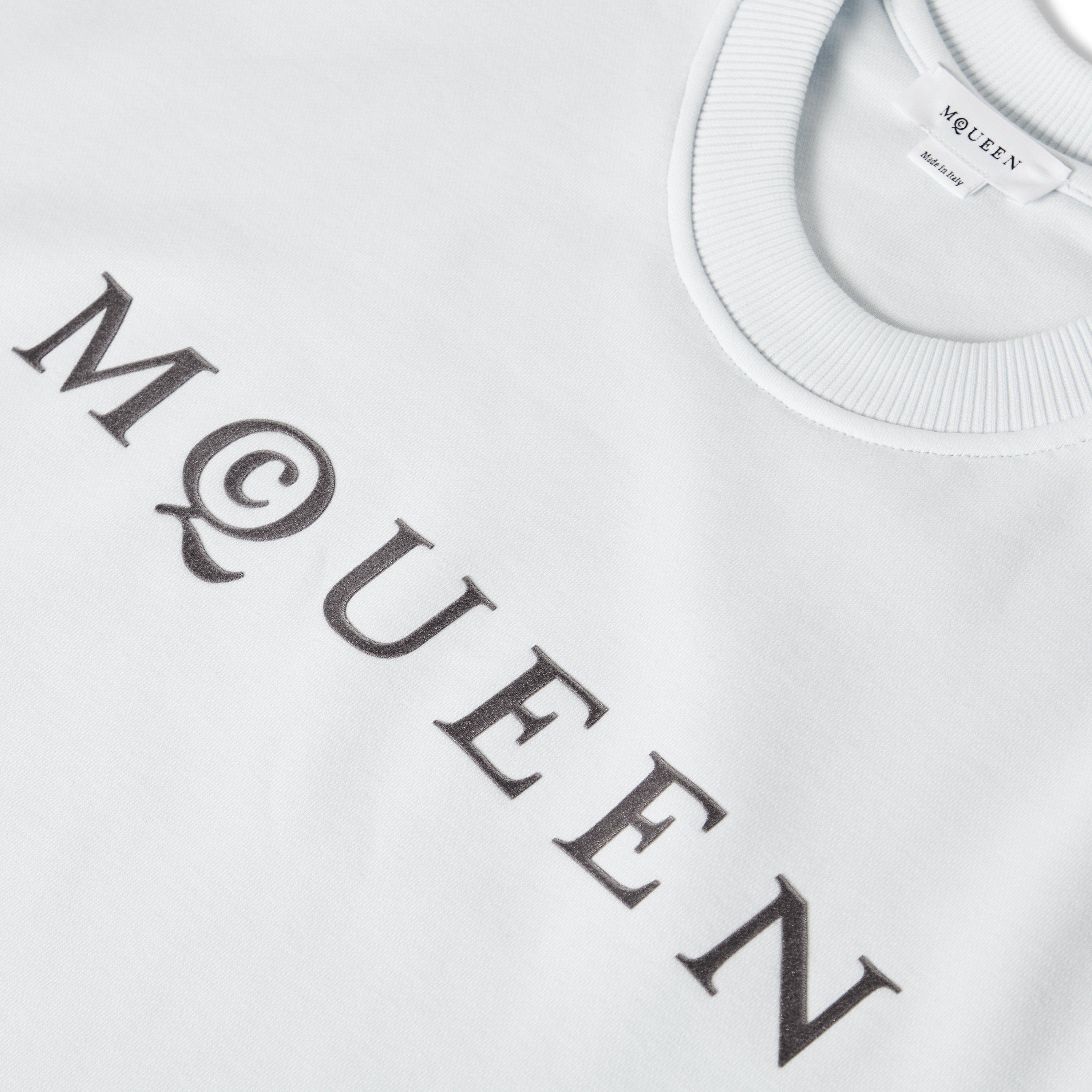 Ice Blue - Alexander McQueen - Women's Alex Logo Crew Sweatshirt - 5