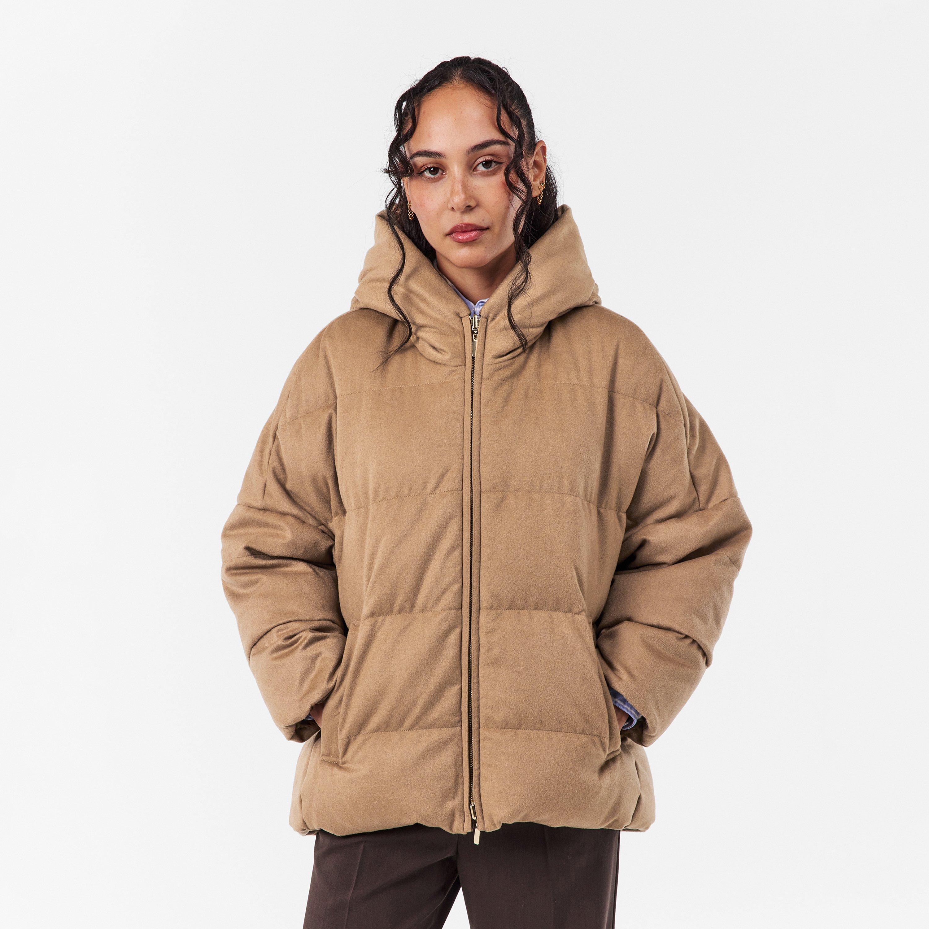 Camel - Max Mara - Women's Desiderio Quilted Down Short Puffer Jacket - 3