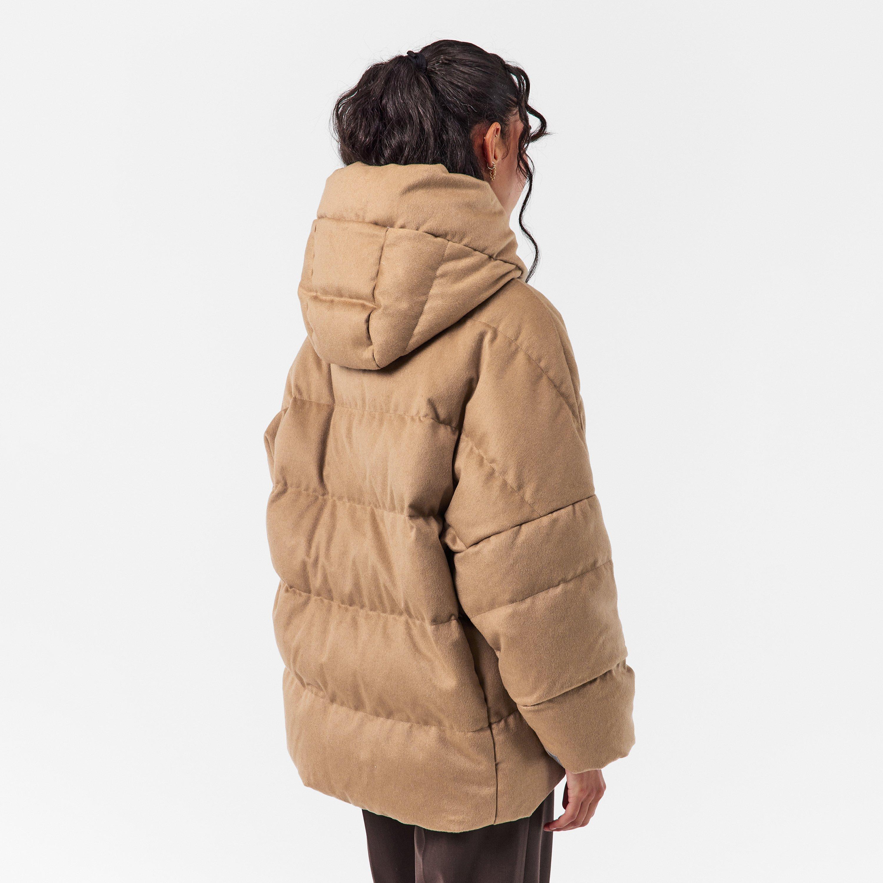 Camel - Max Mara - Women's Desiderio Quilted Down Short Puffer Jacket - 4