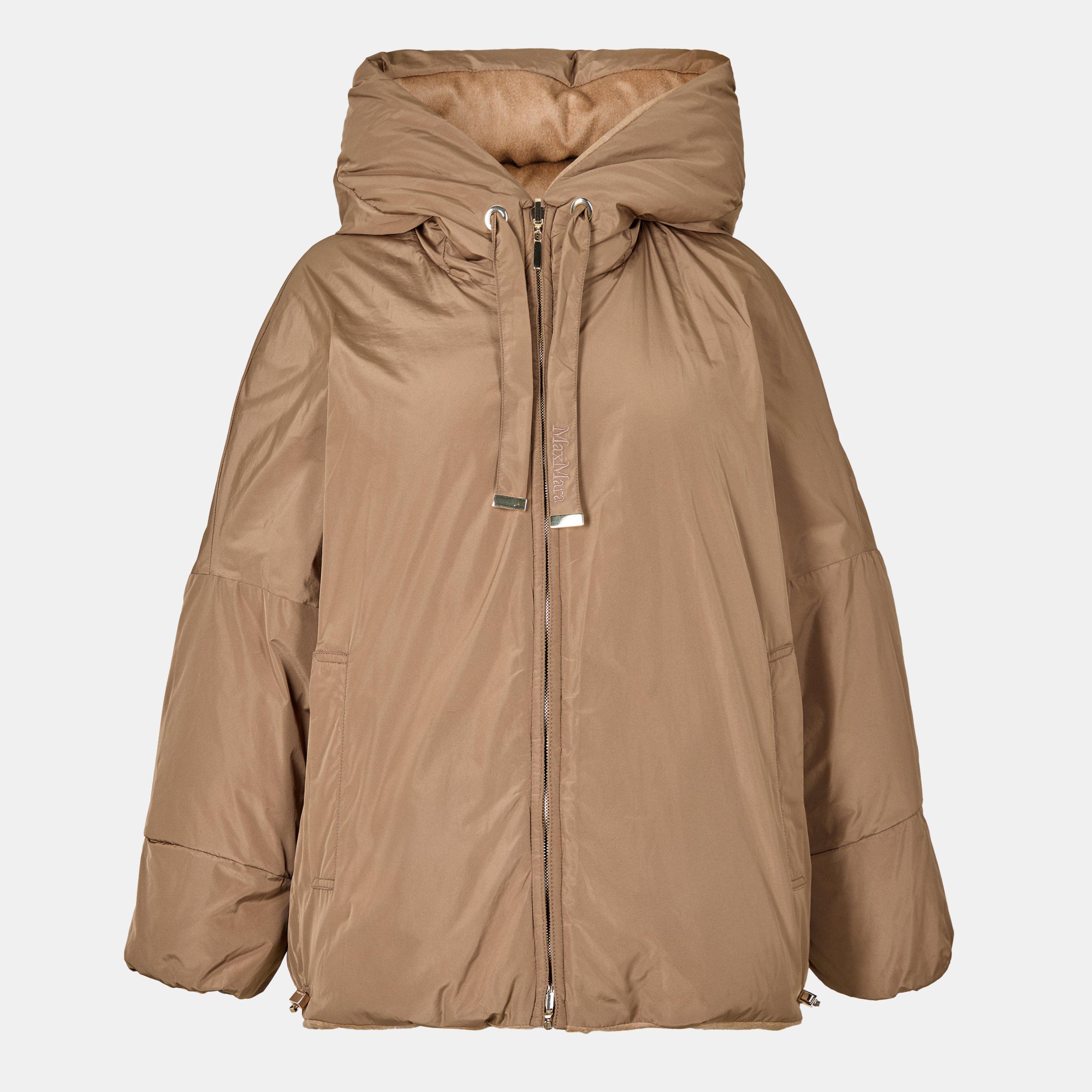 Camel - Max Mara - Women's Desiderio Quilted Down Short Puffer Jacket - 7