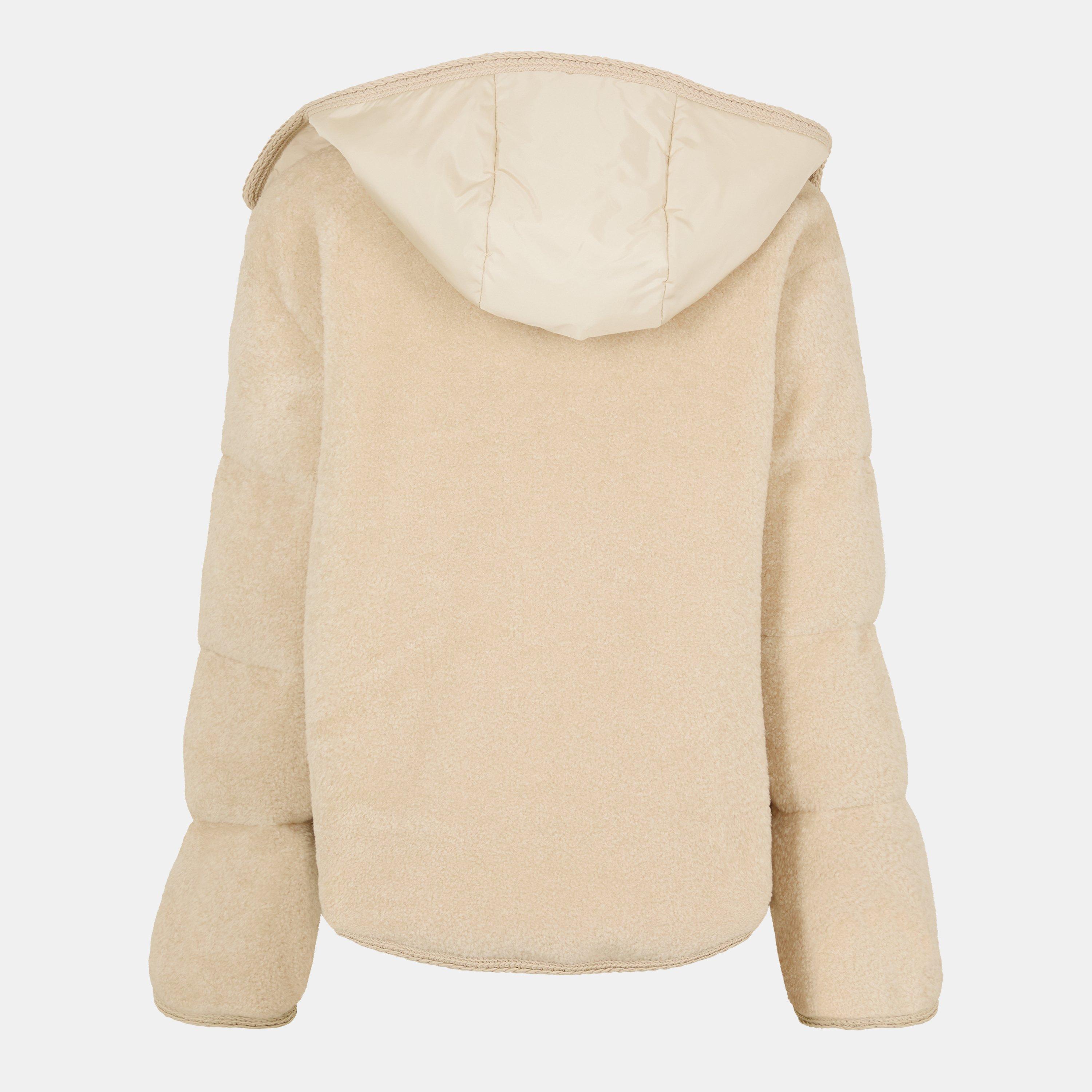 Cream 050 - Moncler - Women's Cibou Prka Teddy Coat - 2