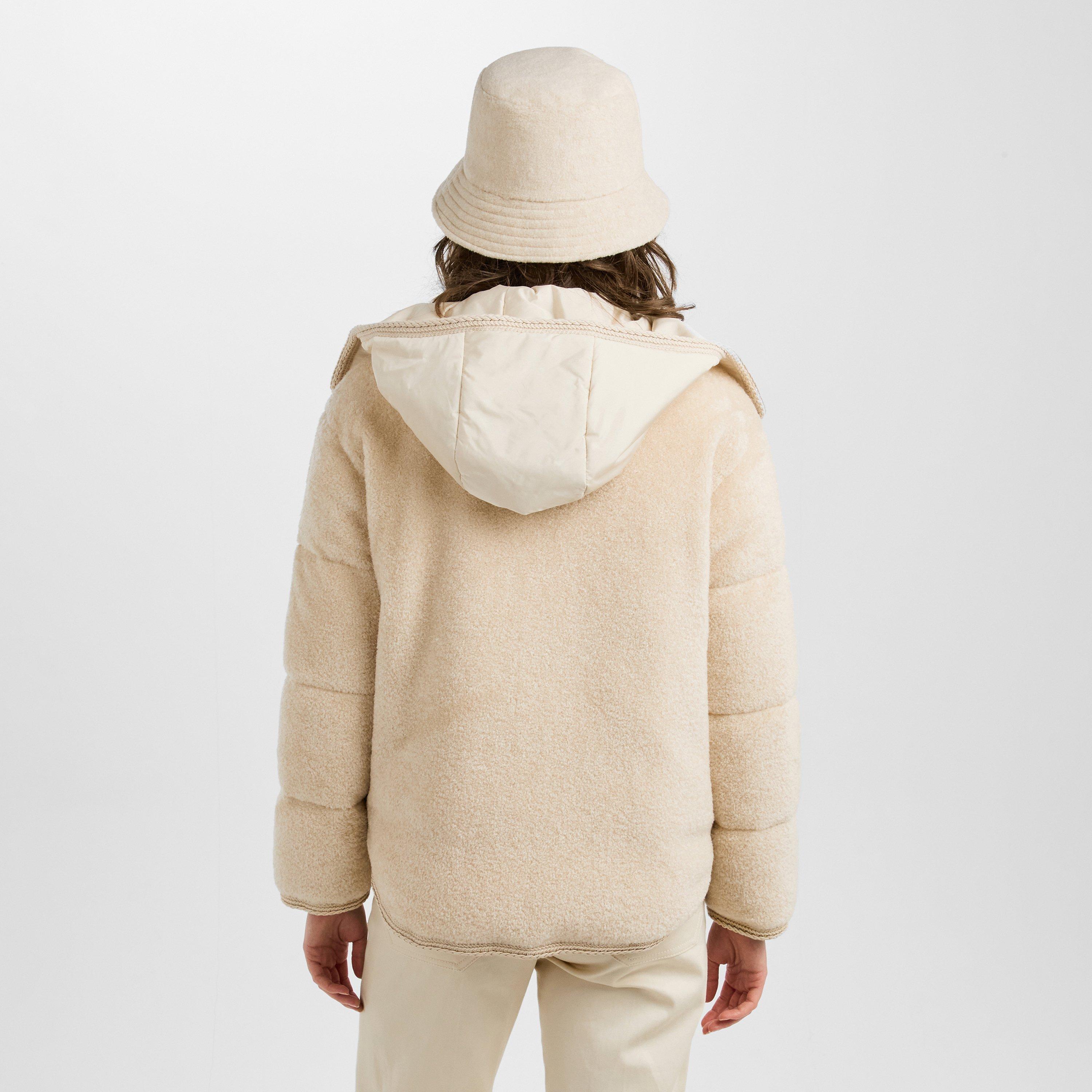 Cream 050 - Moncler - Women's Cibou Prka Teddy Coat - 4