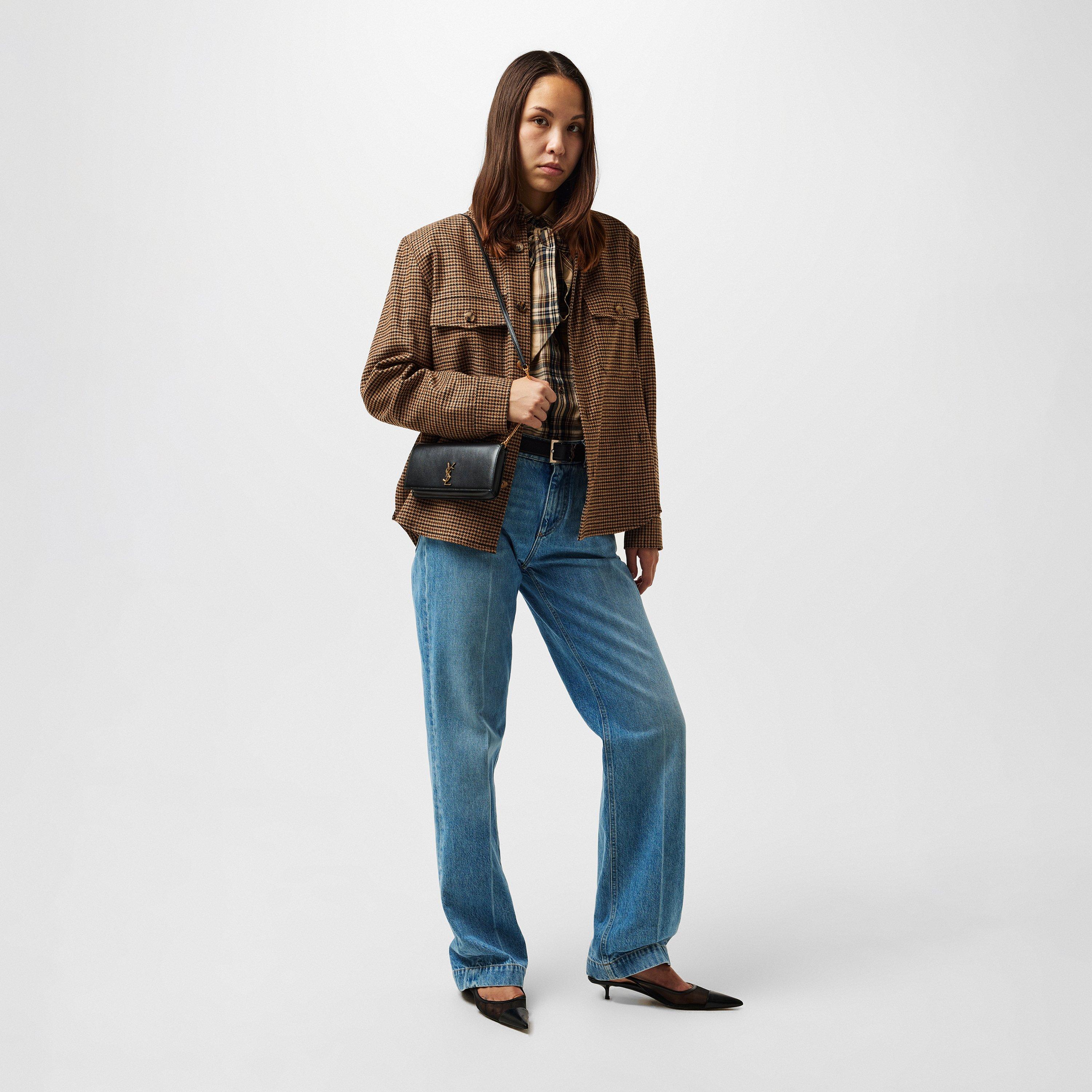 Beige/Marron - Saint Laurent - Women's Technical Weather-Resistant Softshell Jacket - 6