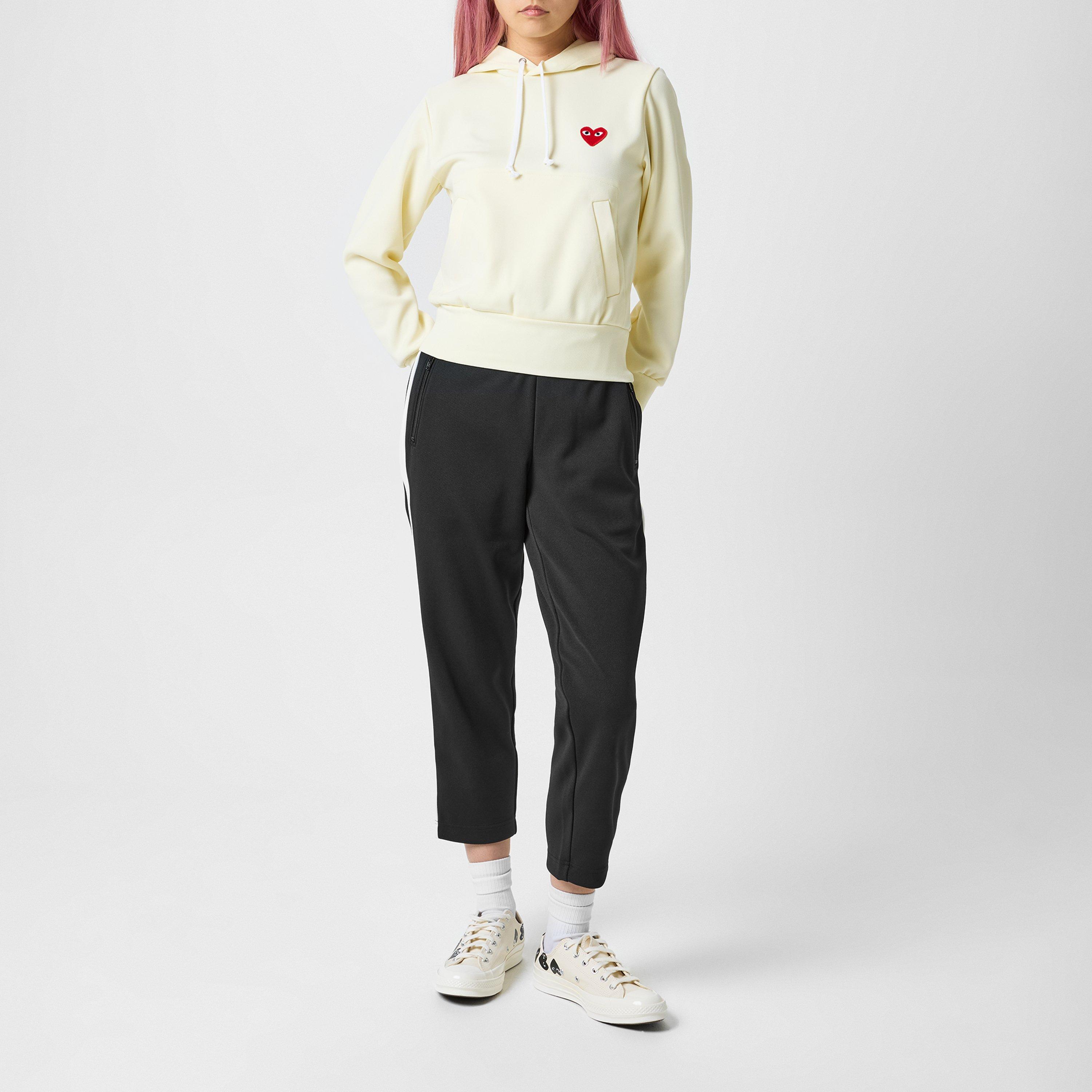 Ivory/Red 3 - Comme des Garcons PLAY - Small Heart Pullover Hoodie - 6