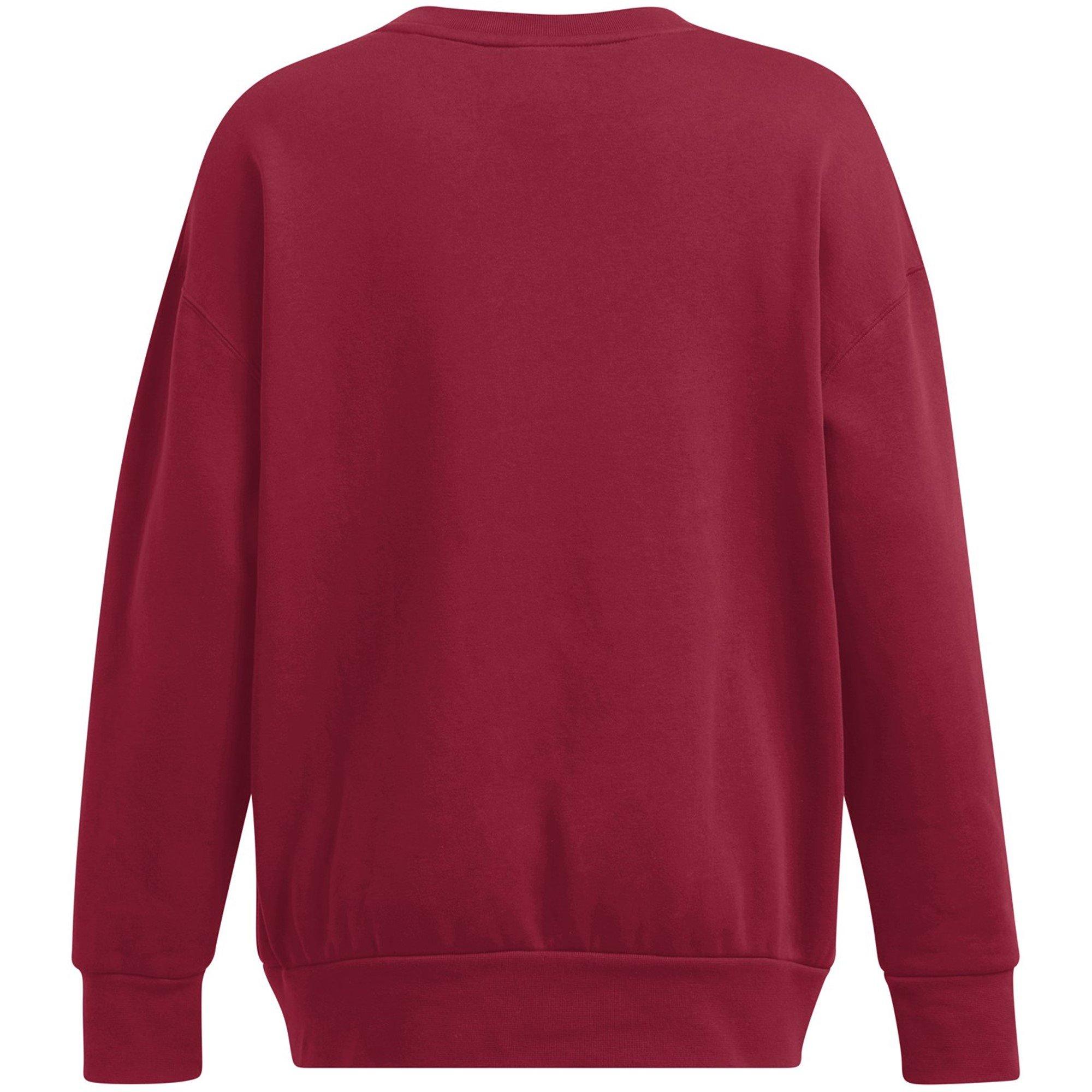 Red - Under Armour - Essential Fleece Crew Sweatshirt - 2