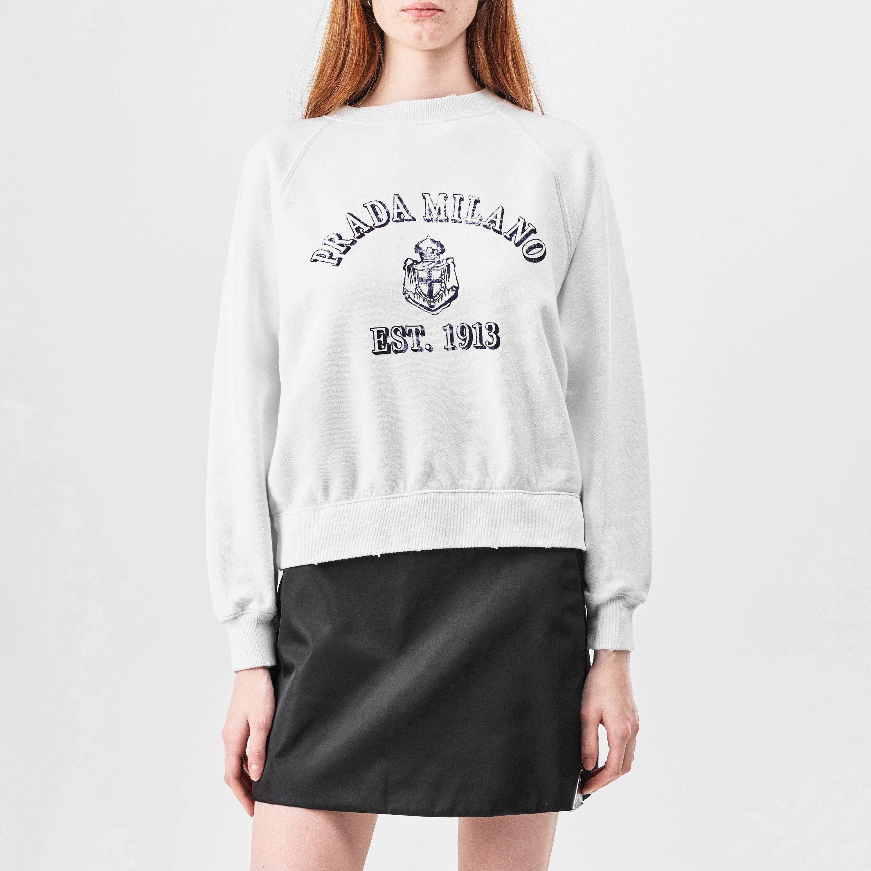 Bianco - Prada - College Sweatshirt - 3