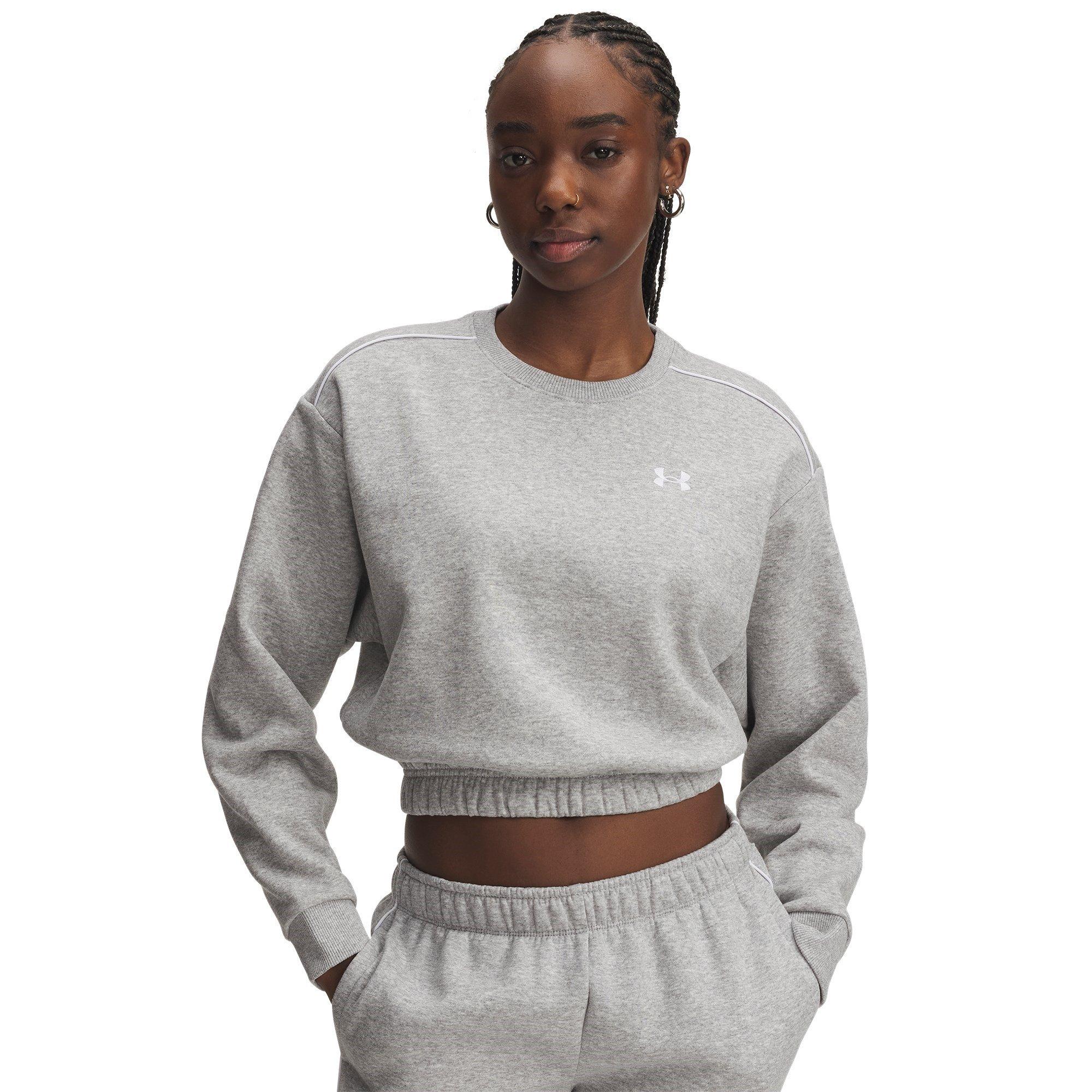 Mod Grey/Heathr - Under Armour - Women's Rival Crew Sweatshirt - 1