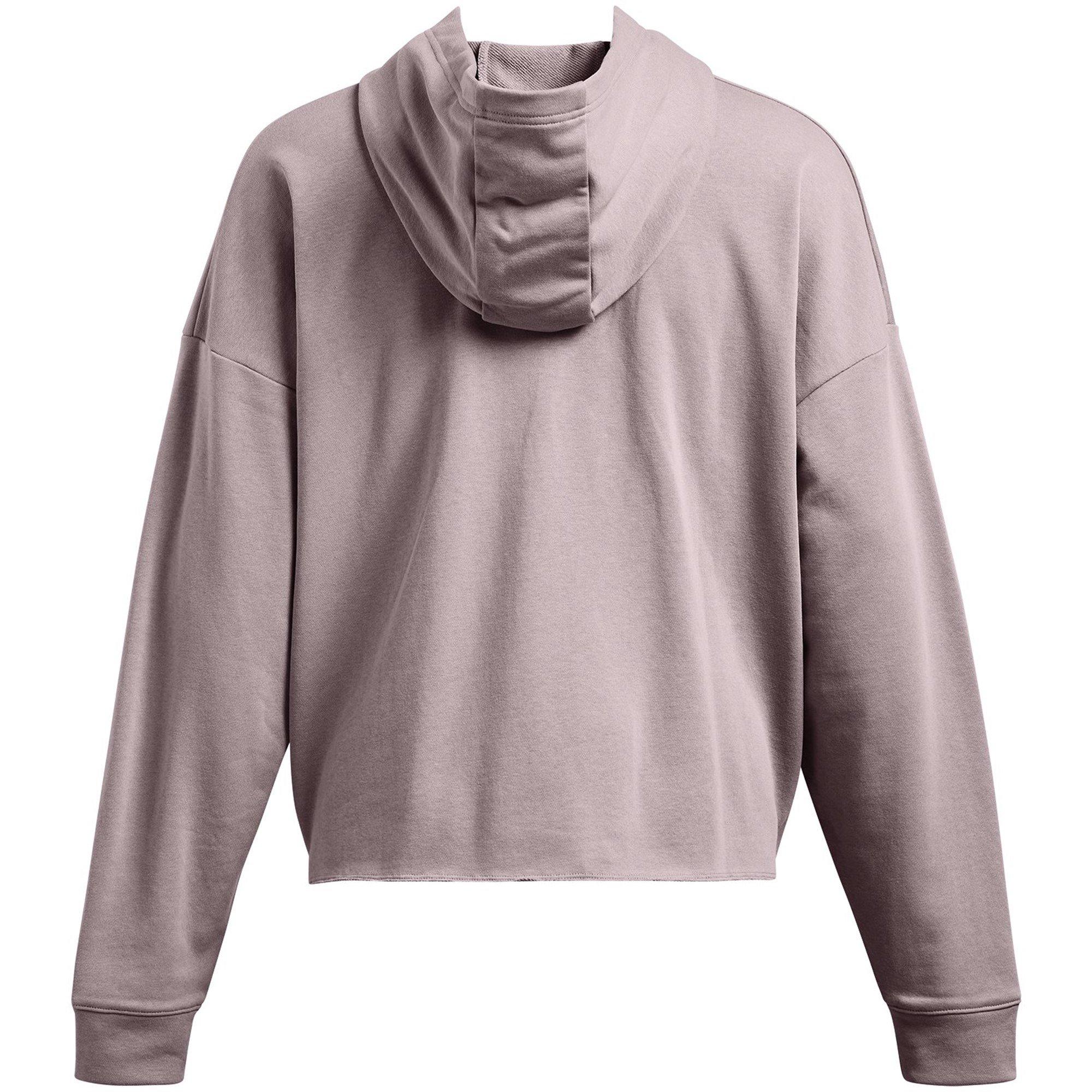Grey - Under Armour - Women's Rival Terry Crew Sweatshirt - 2
