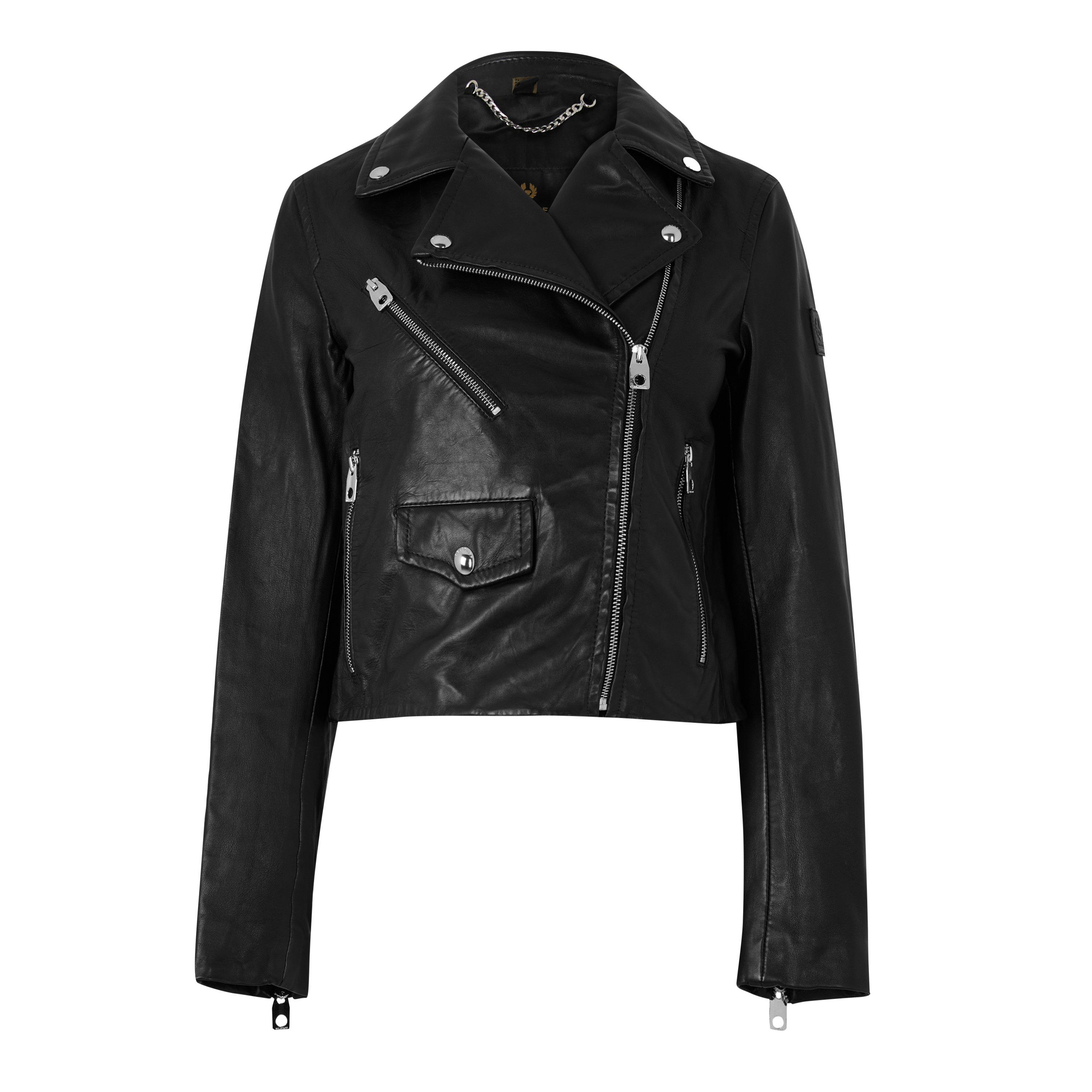 Black - Belstaff - Women's Leather Jacket - 1
