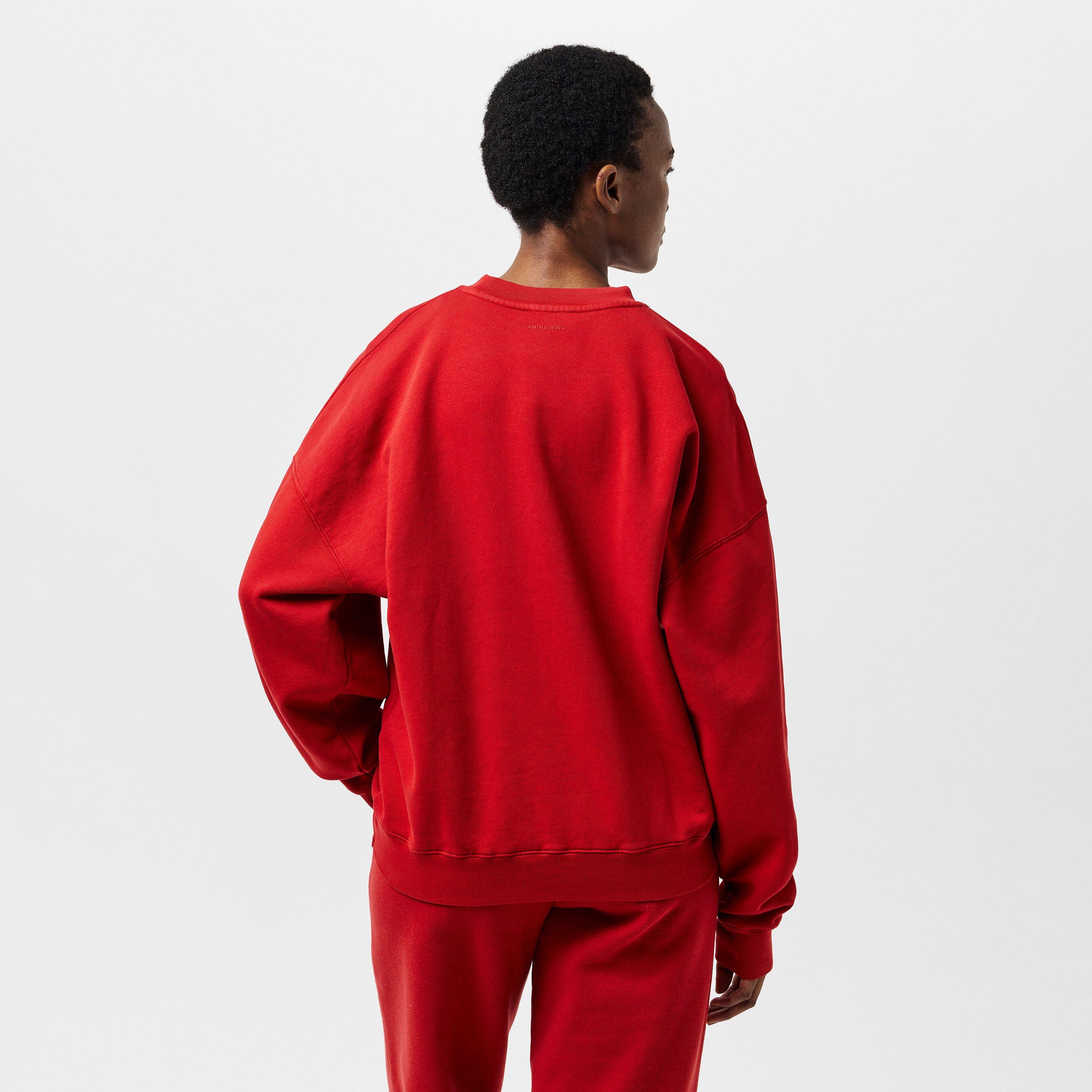 RED - Anine Bing - Women's Miles Crew Sweatshirt - 3