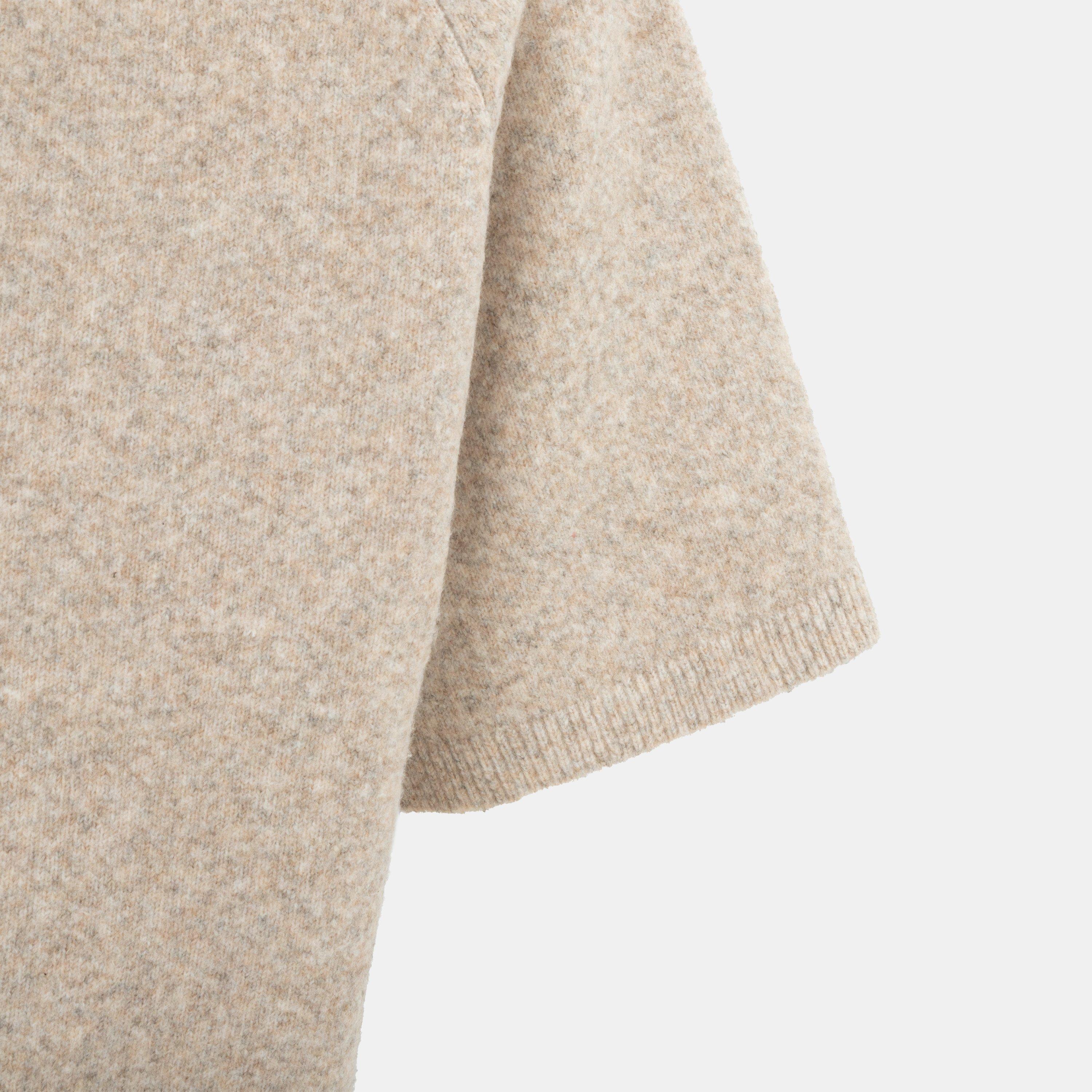 Grey - Miso - Short Sleeve Knit Tee Women - 4