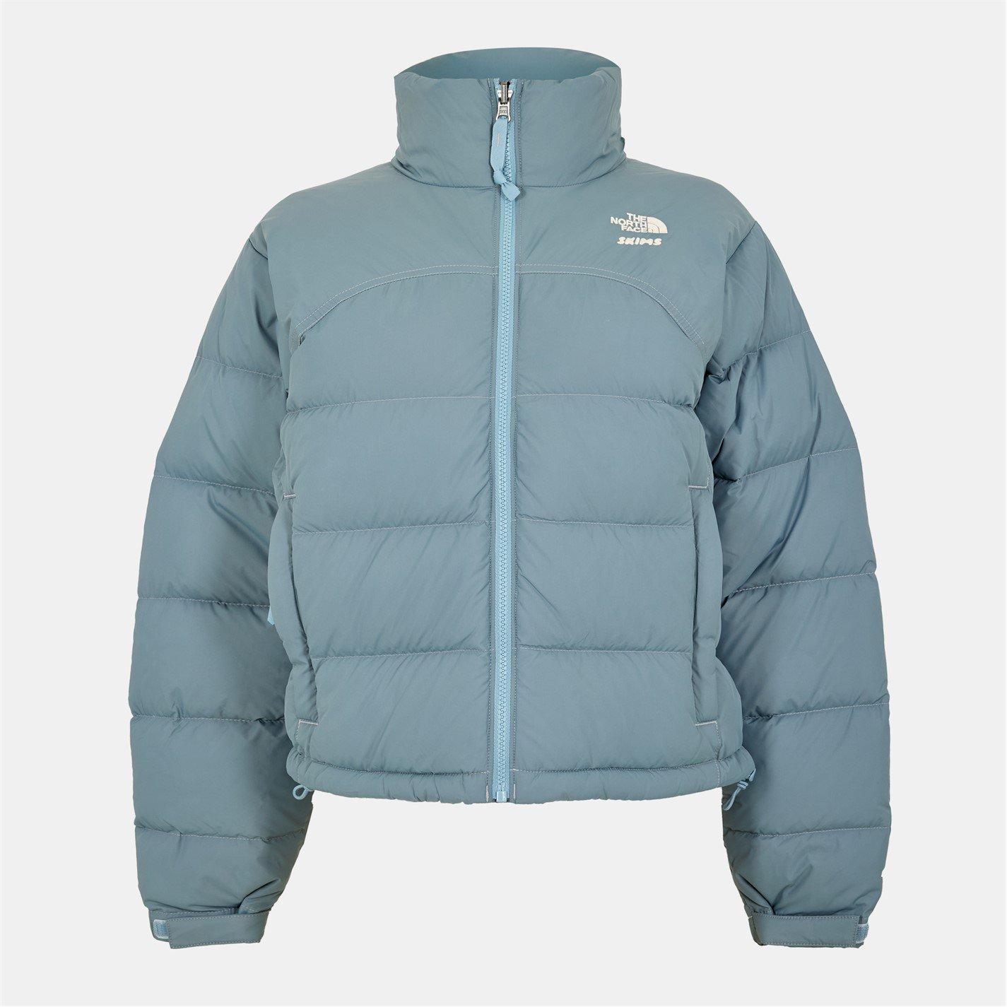 TNF x Skims Womens 2000 Retro Nuptse Jacket - SK Kyanite - Size 12 (M)