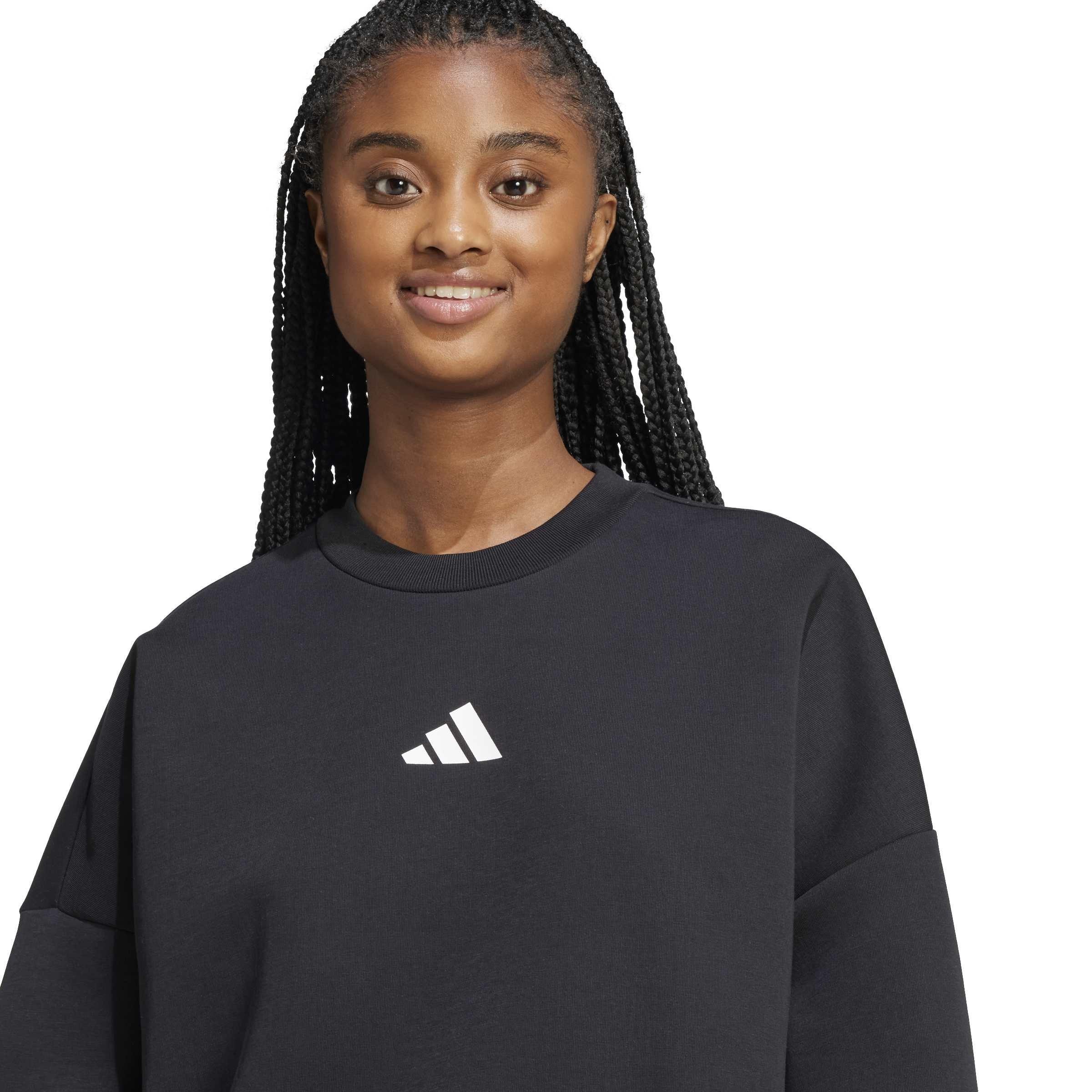 Black - adidas - Women's Crew-Neck Sweatshirt - 4