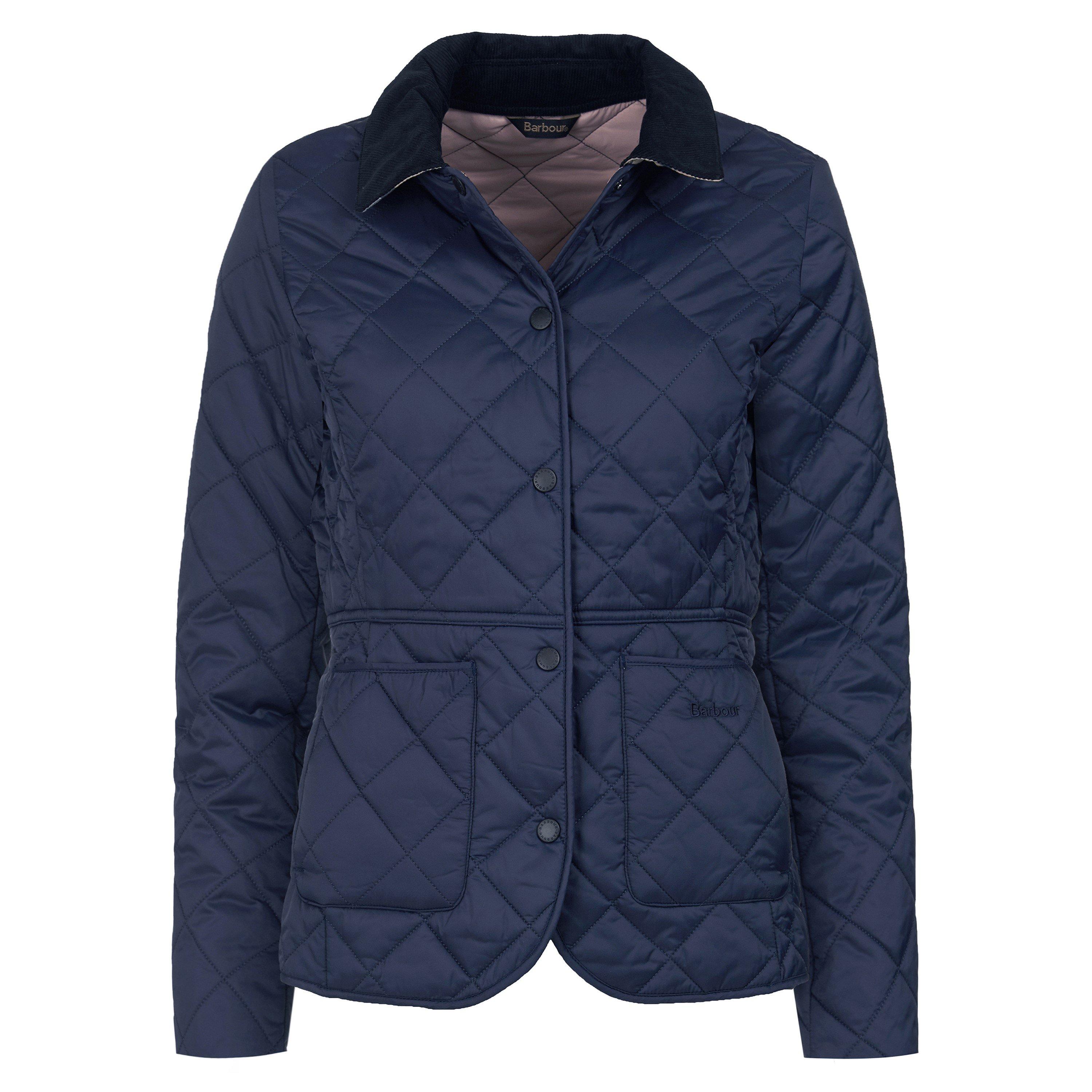 Barbour Women's Deveron Jacket - Navy/Pale Pink - 8 (XS)