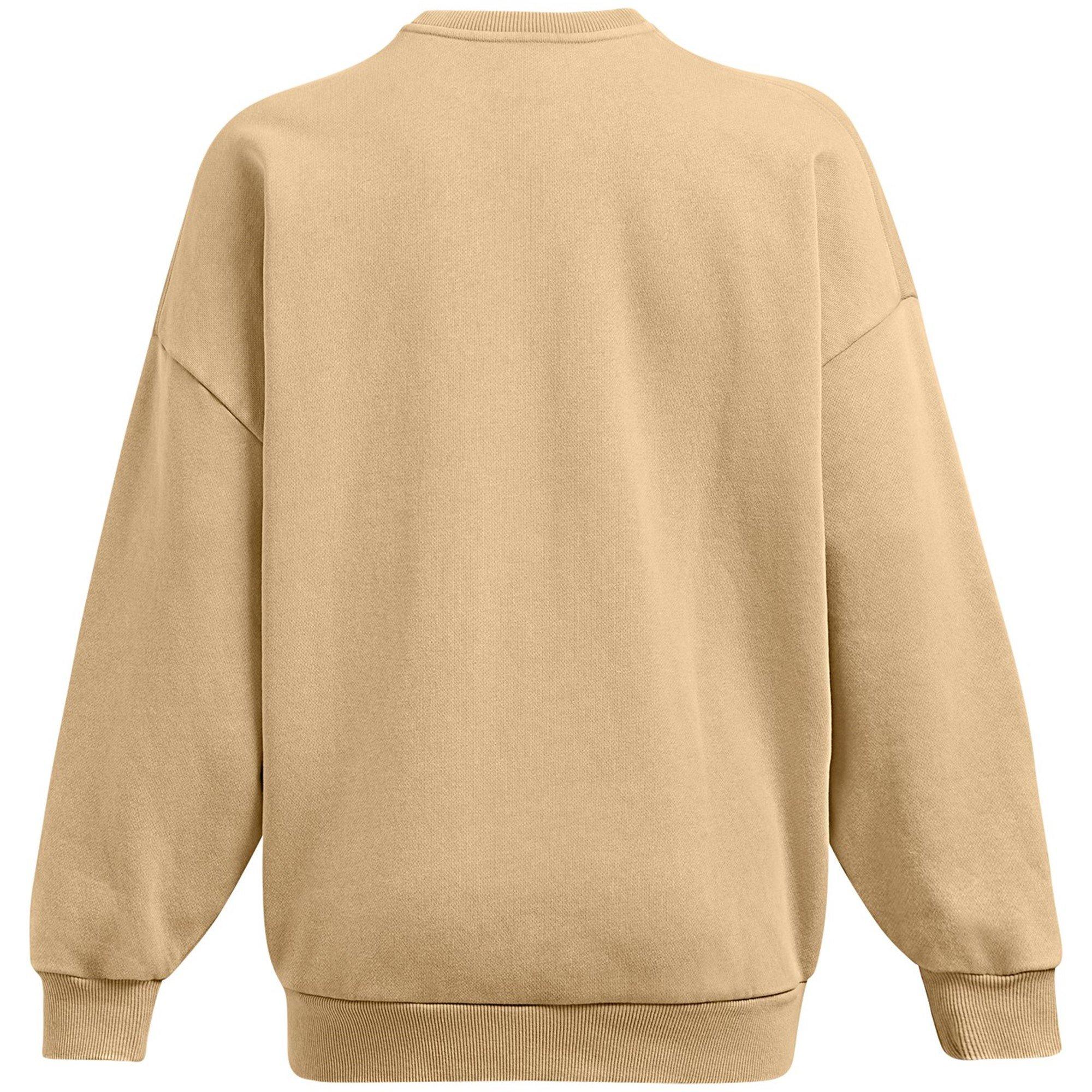 Brown - Under Armour - Women's Icon Crew Sweatshirt - 2