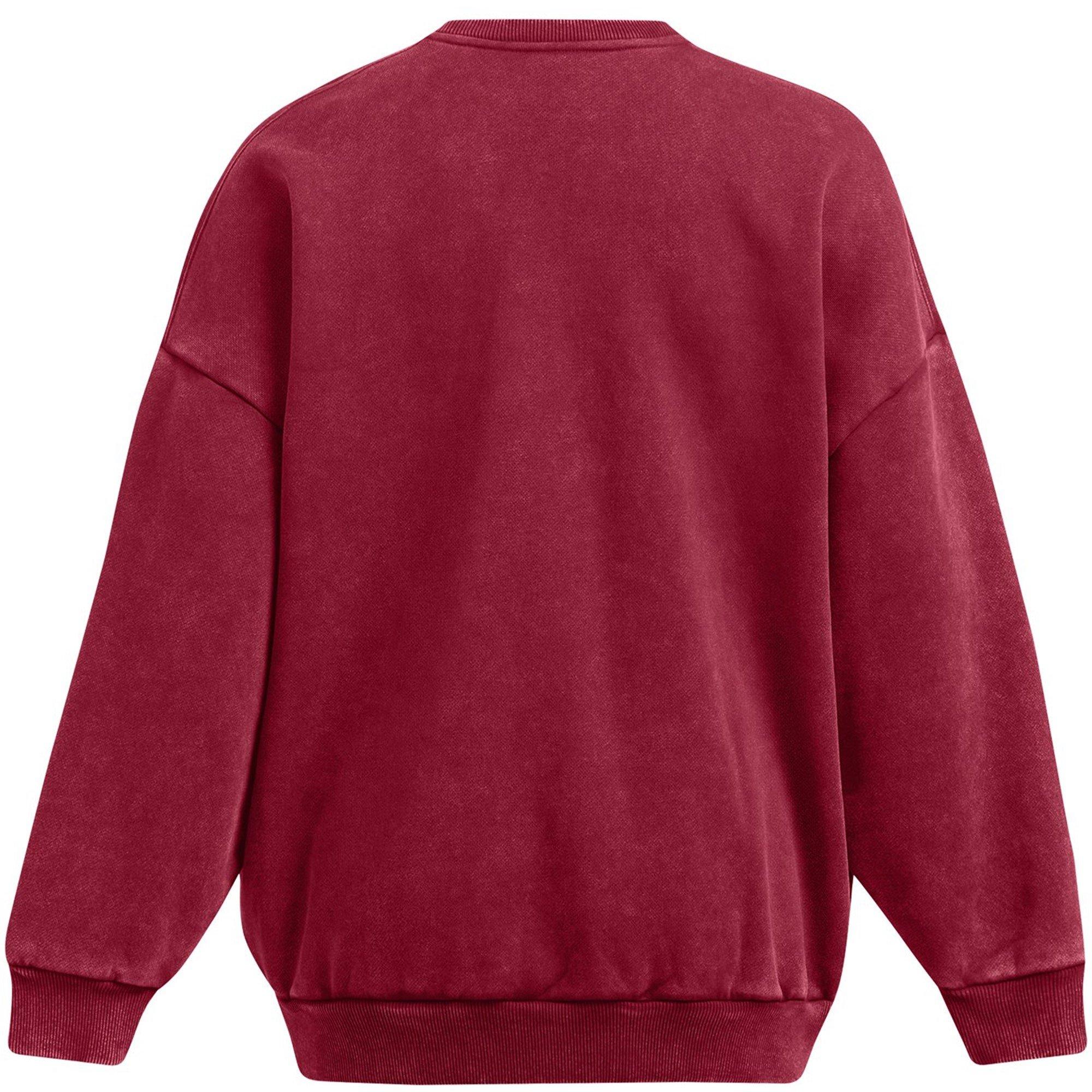 Red - Under Armour - Women's Icon Crew Sweatshirt - 2