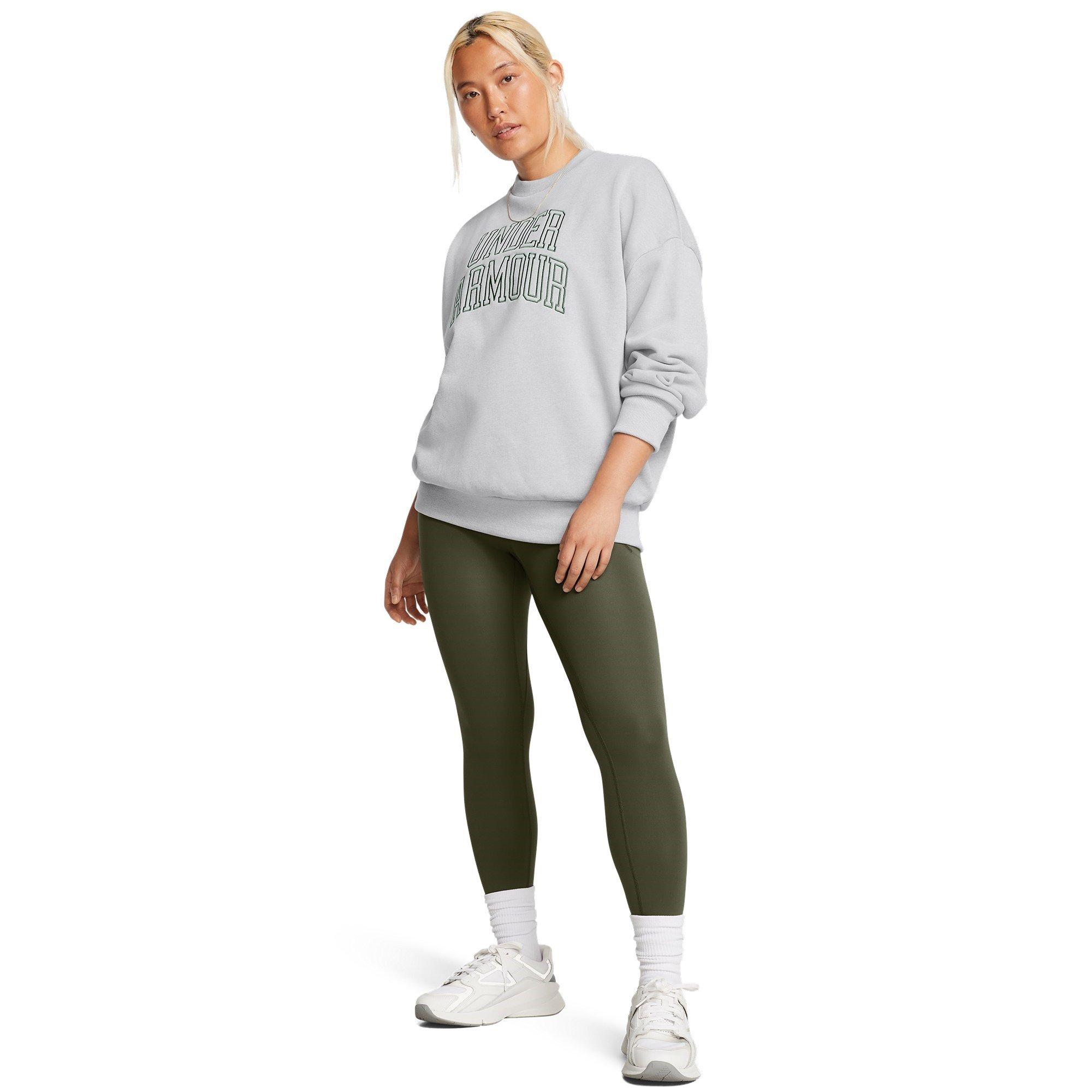 Grey - Under Armour - Women's Icon Crew Sweatshirt - 5