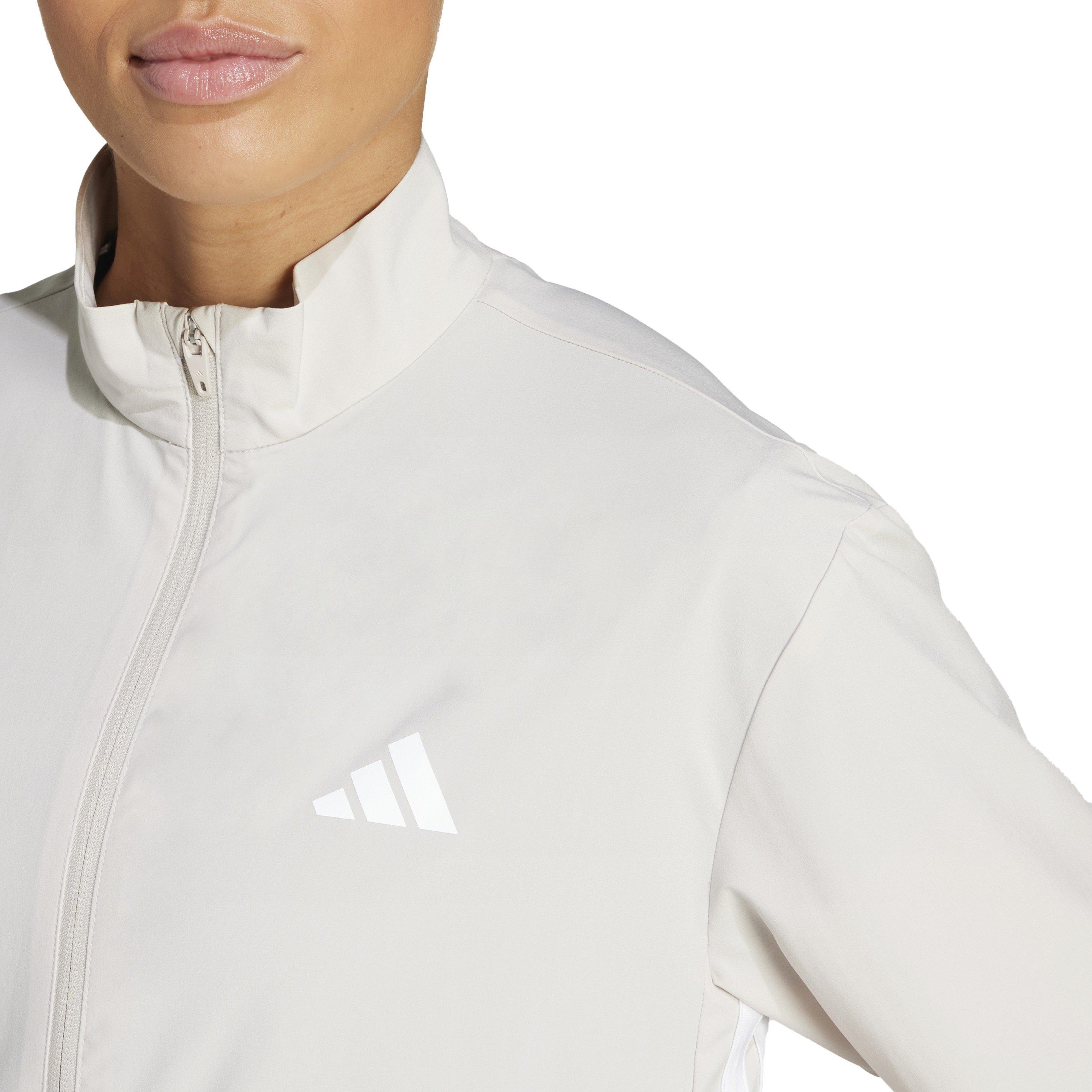 Alumina/White - adidas - We 3S Wvn Jkt Ld62 - 4